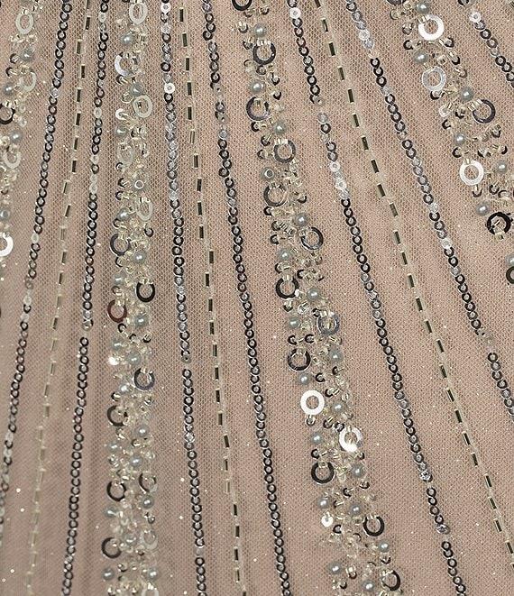 GB Social Sequin Beaded Halter Mini Dress Product Image