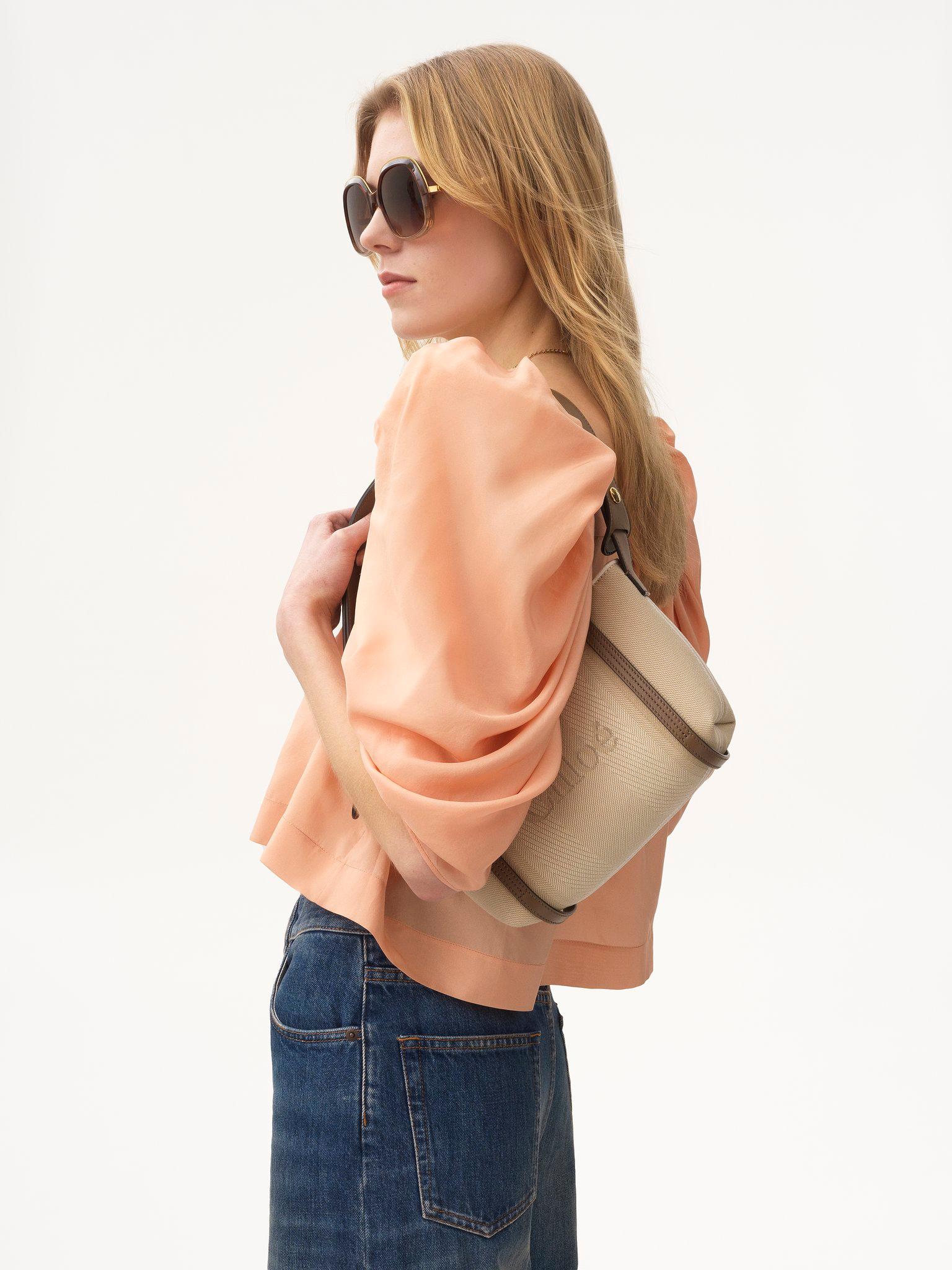 Chloé Carry shoulder bag in canvas Product Image