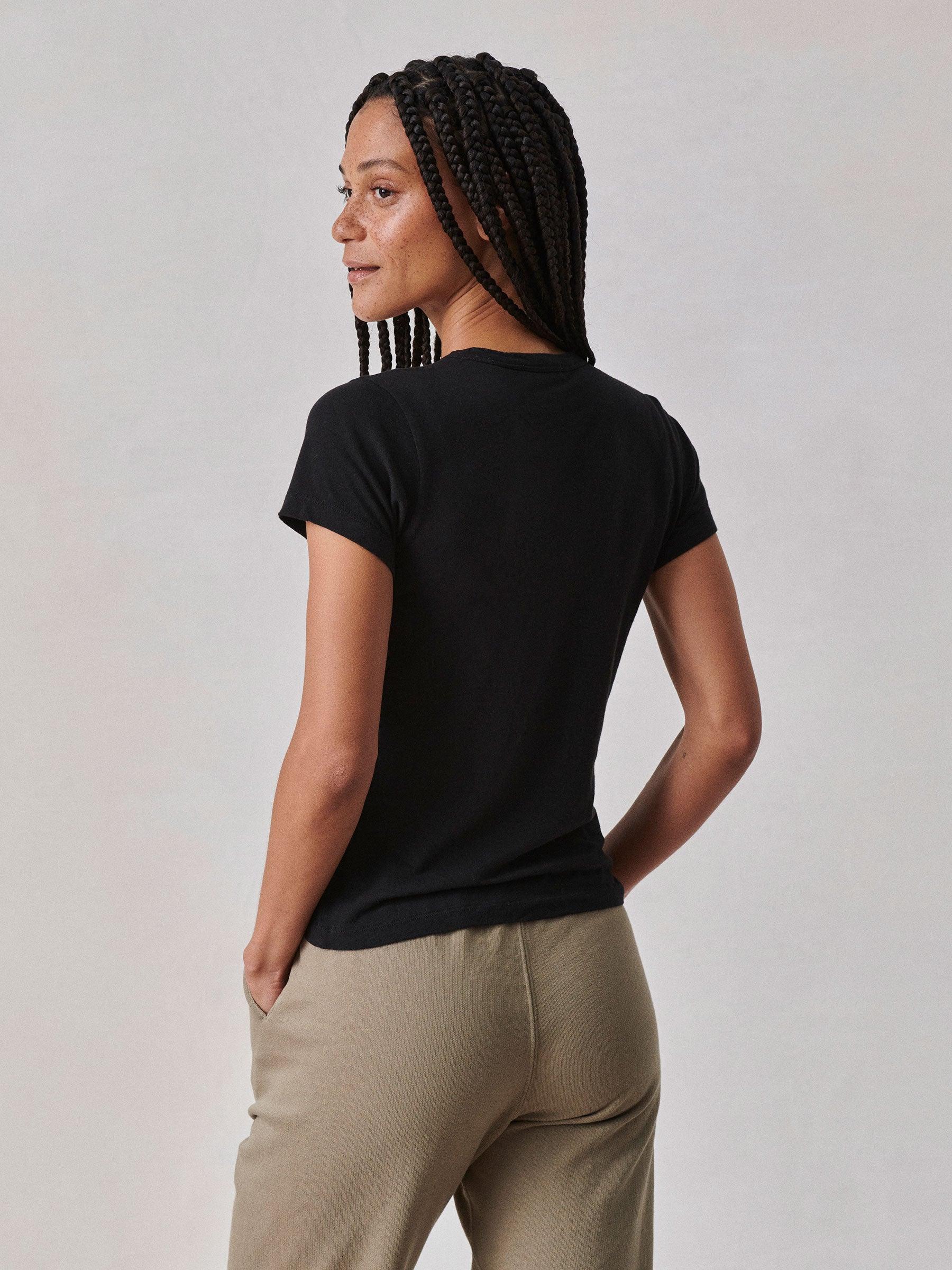 Black Cloud Jersey Slim Crew Product Image