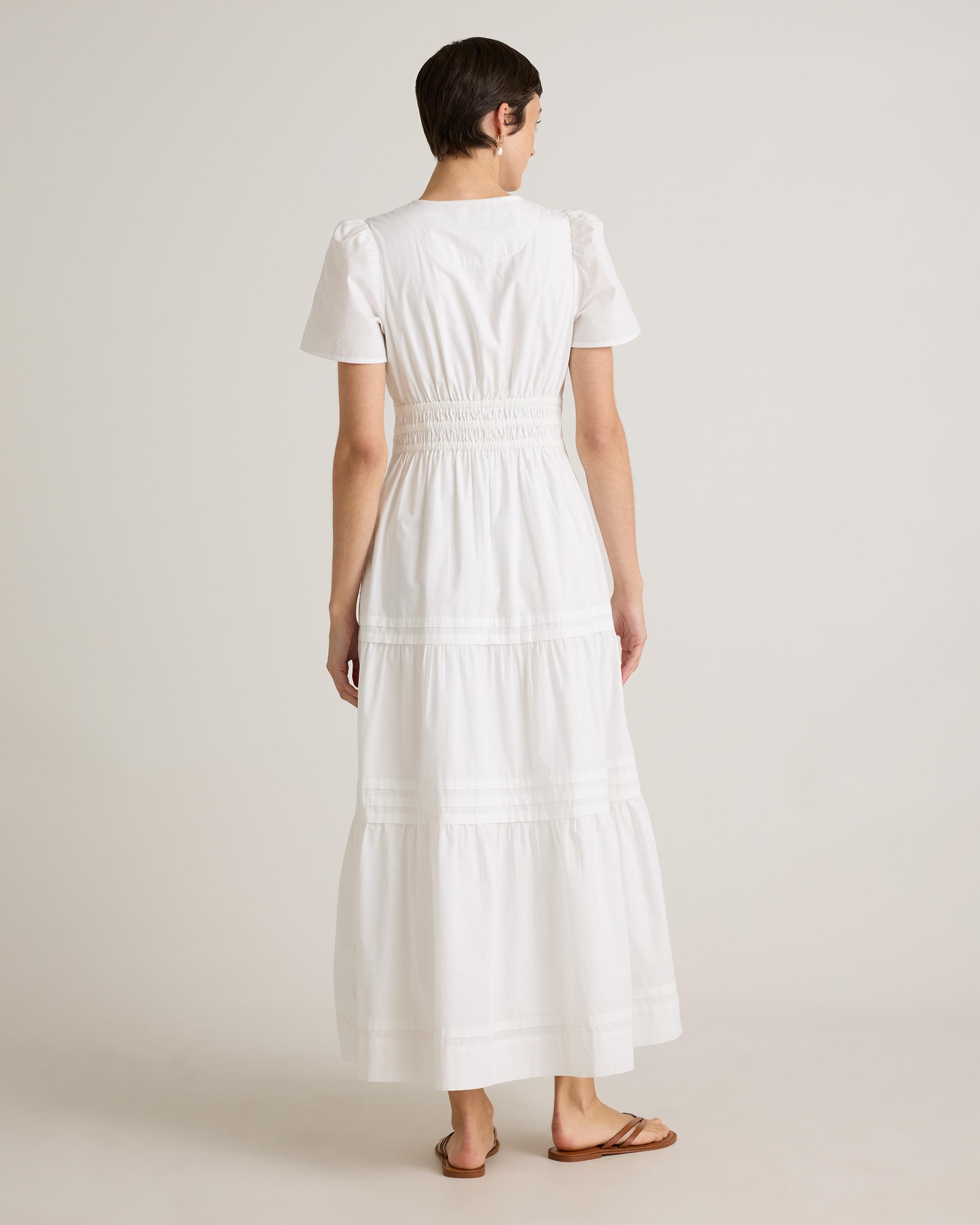 Quince | Women's Poplin Tiered Maxi Dress Cotton Product Image