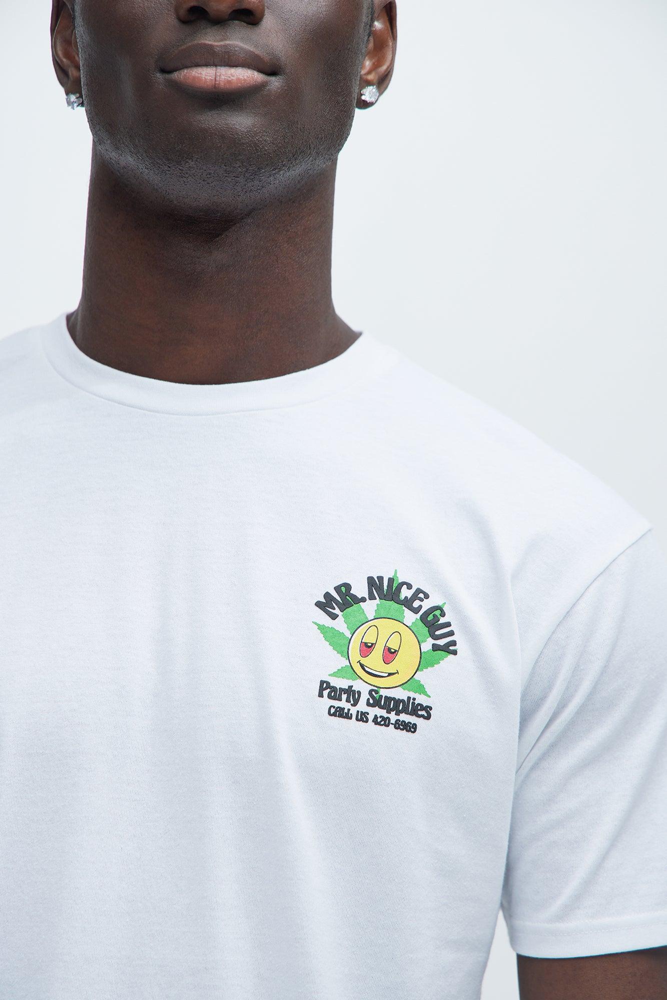 Mr. Nice Guy Party Supplies Short Sleeve Tee - White Product Image