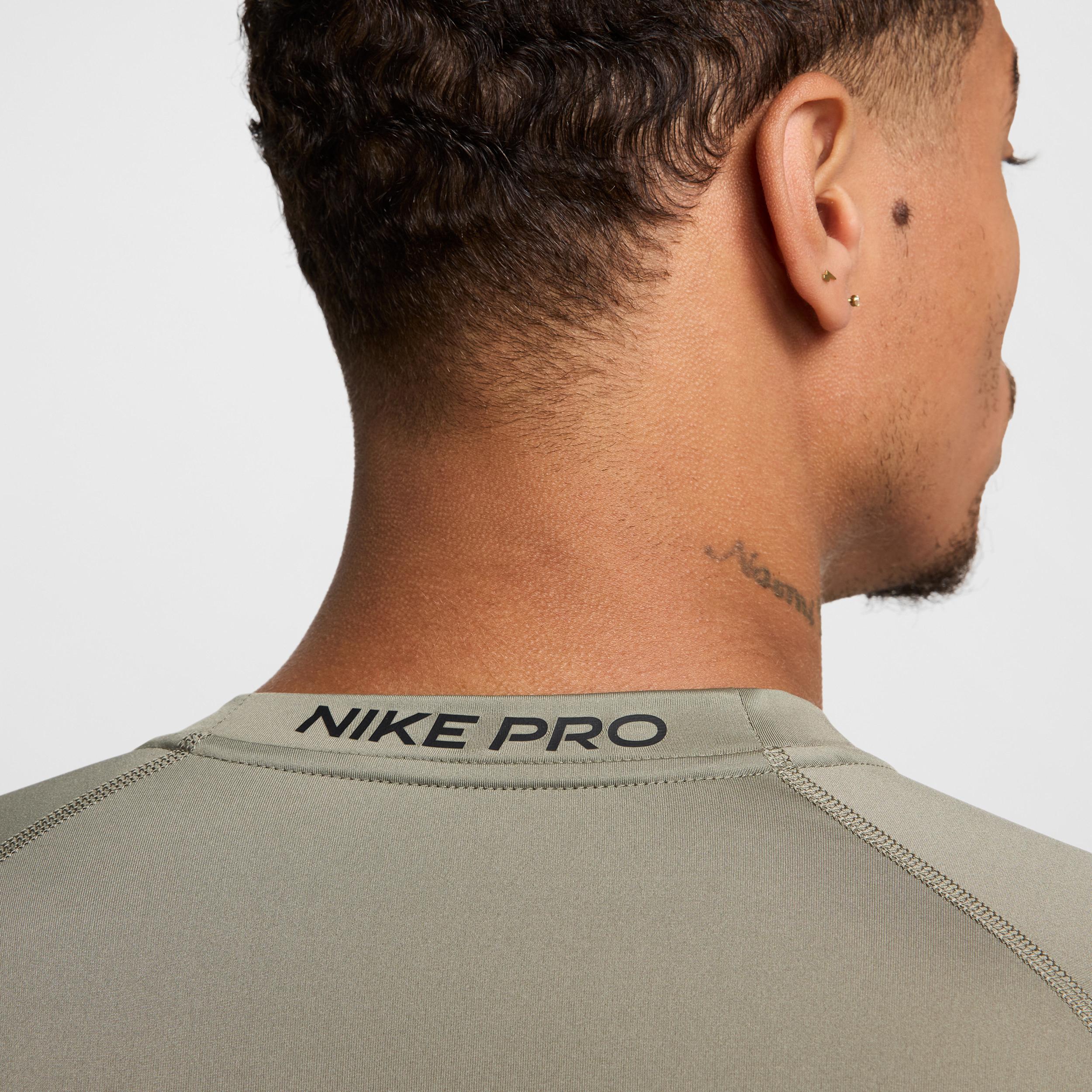 Mens Nike Pro Dri-FIT Tight Short-Sleeve Fitness Top | FB7932-320 Product Image