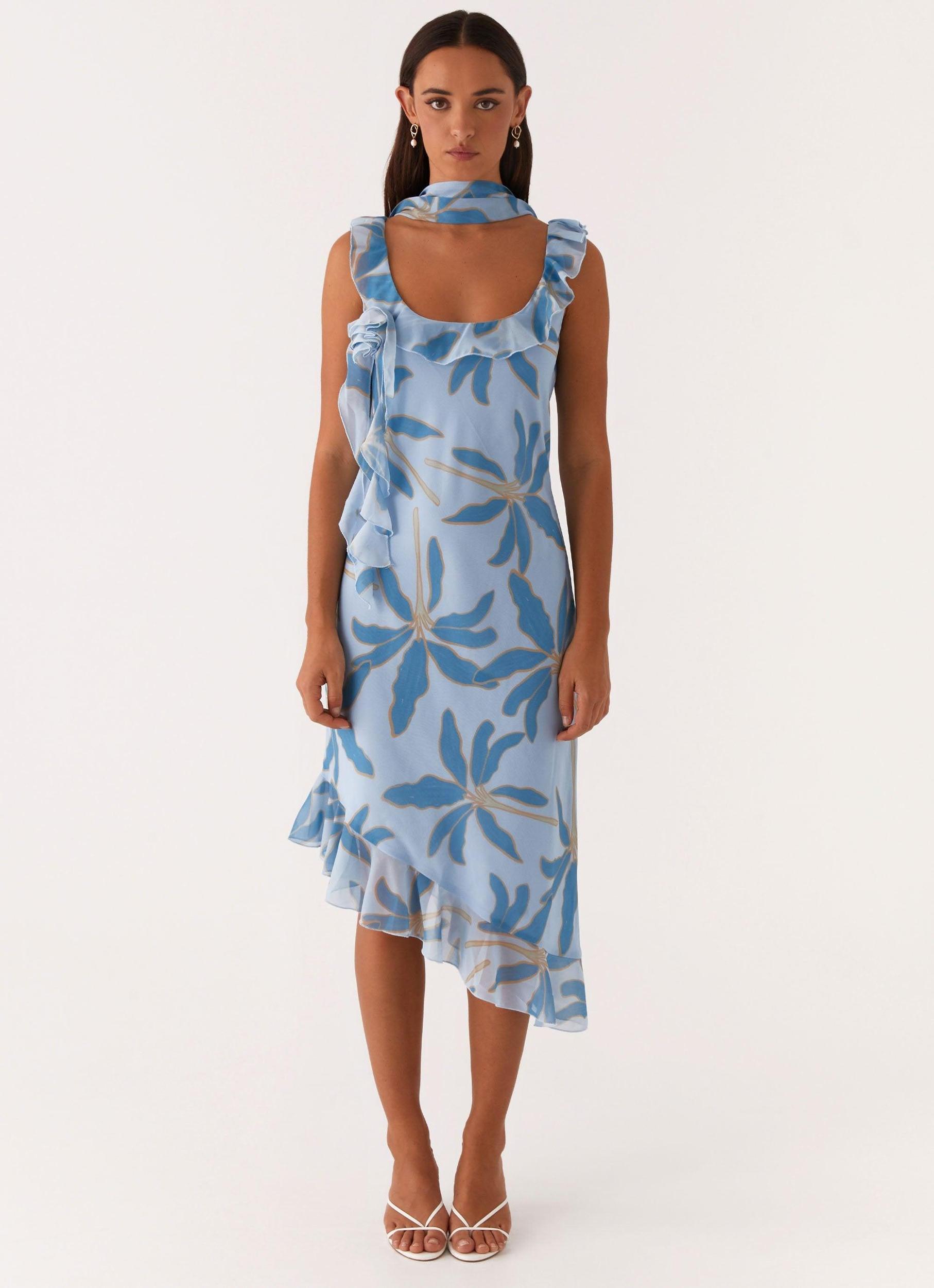 Fariday Midi Dress - Opulent Blue Product Image