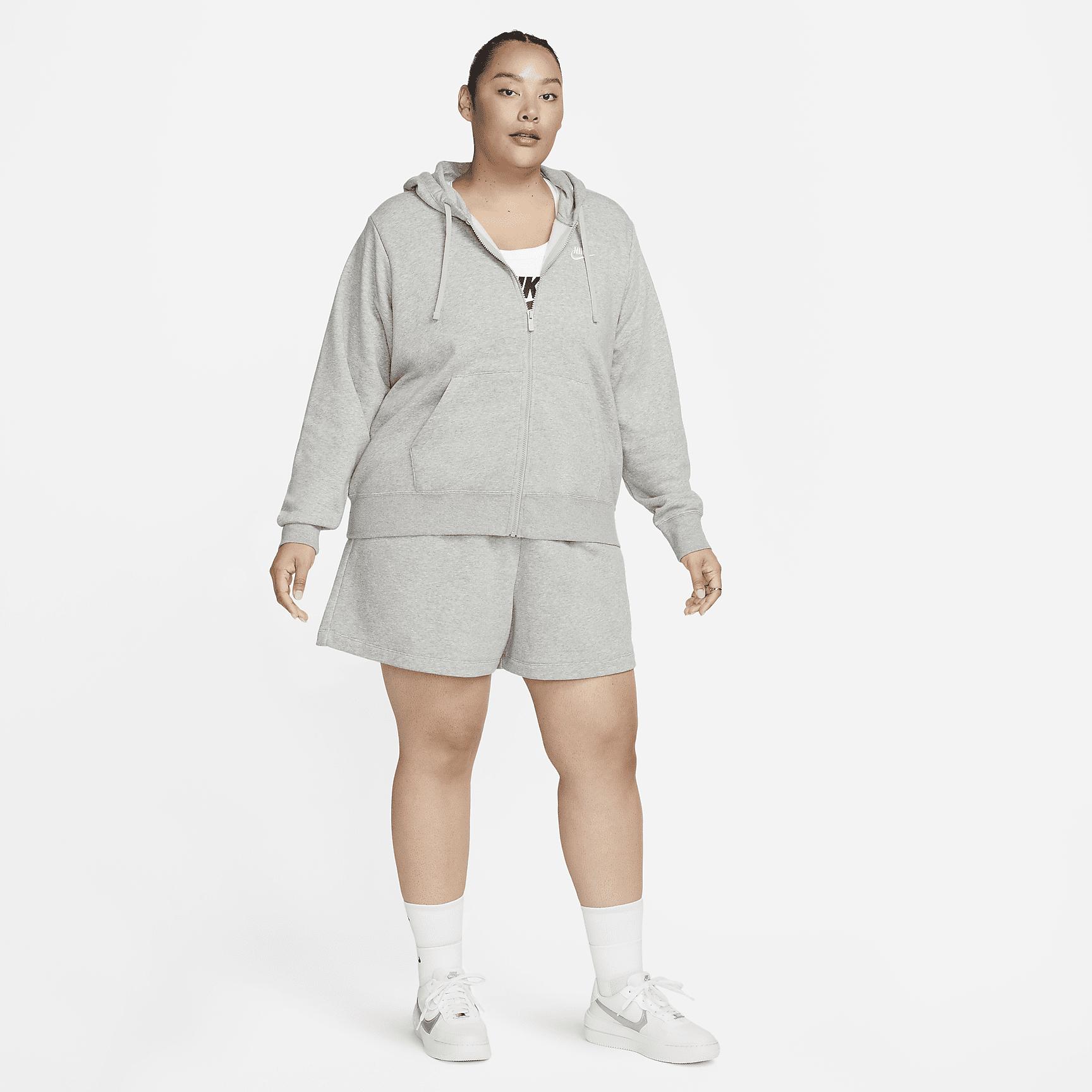 Womens Nike Sportswear Club Fleece Full-Zip Hoodie (Plus Size) | DV5211-063 Product Image
