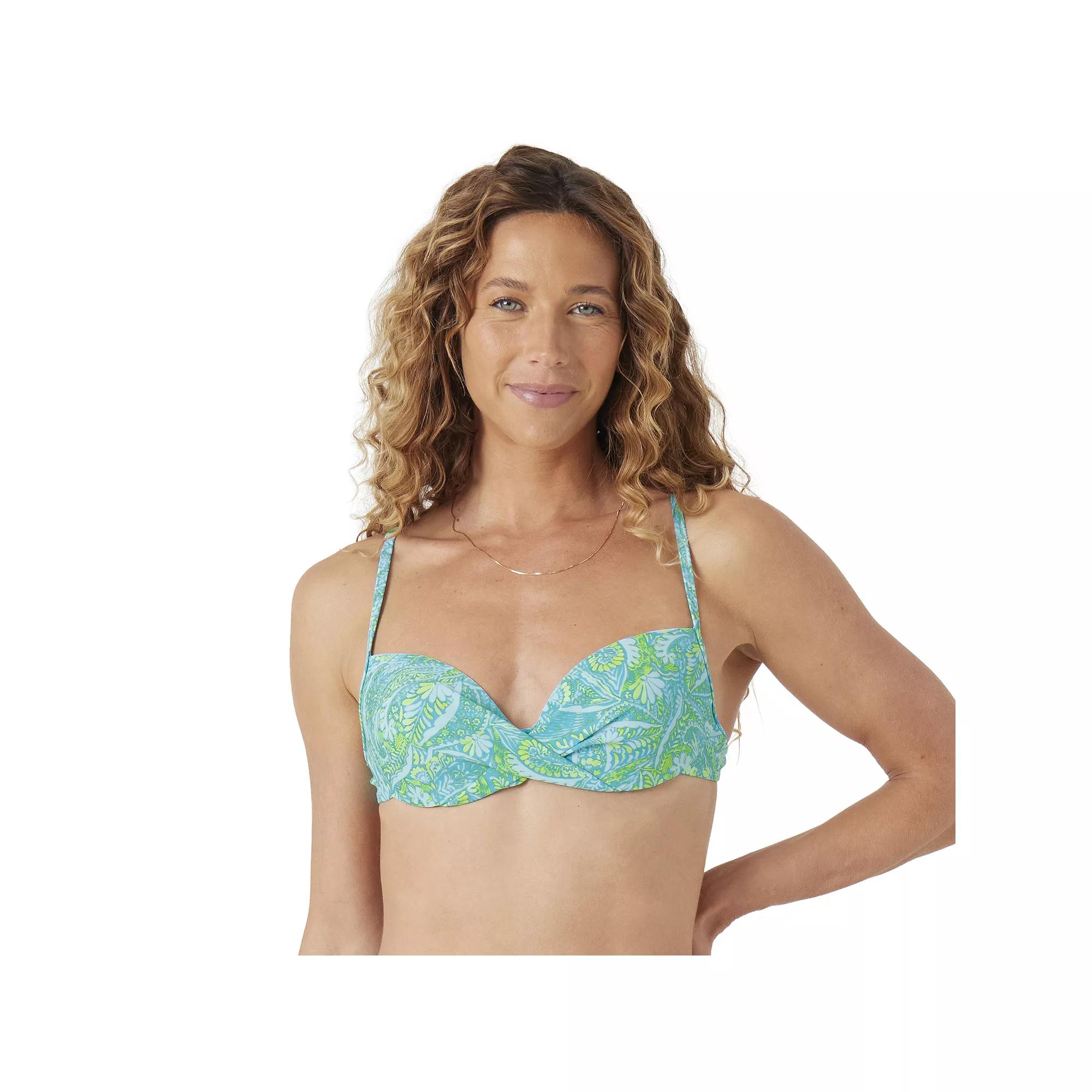 Women's Stella Parker Twist Front Swim Top, Size: Medium, Hippie Shake Product Image