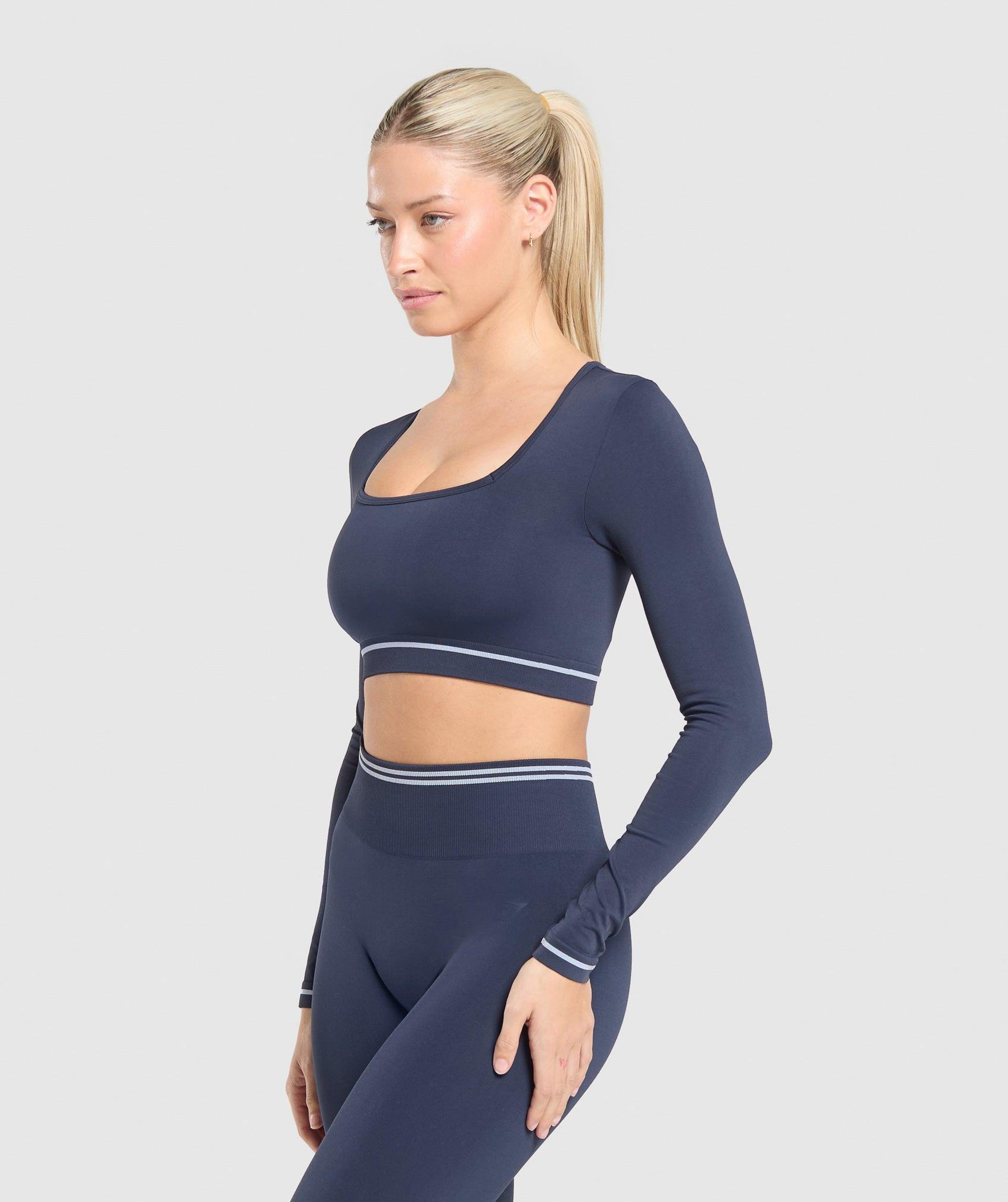 Contrast Seamless Crop Top Product Image