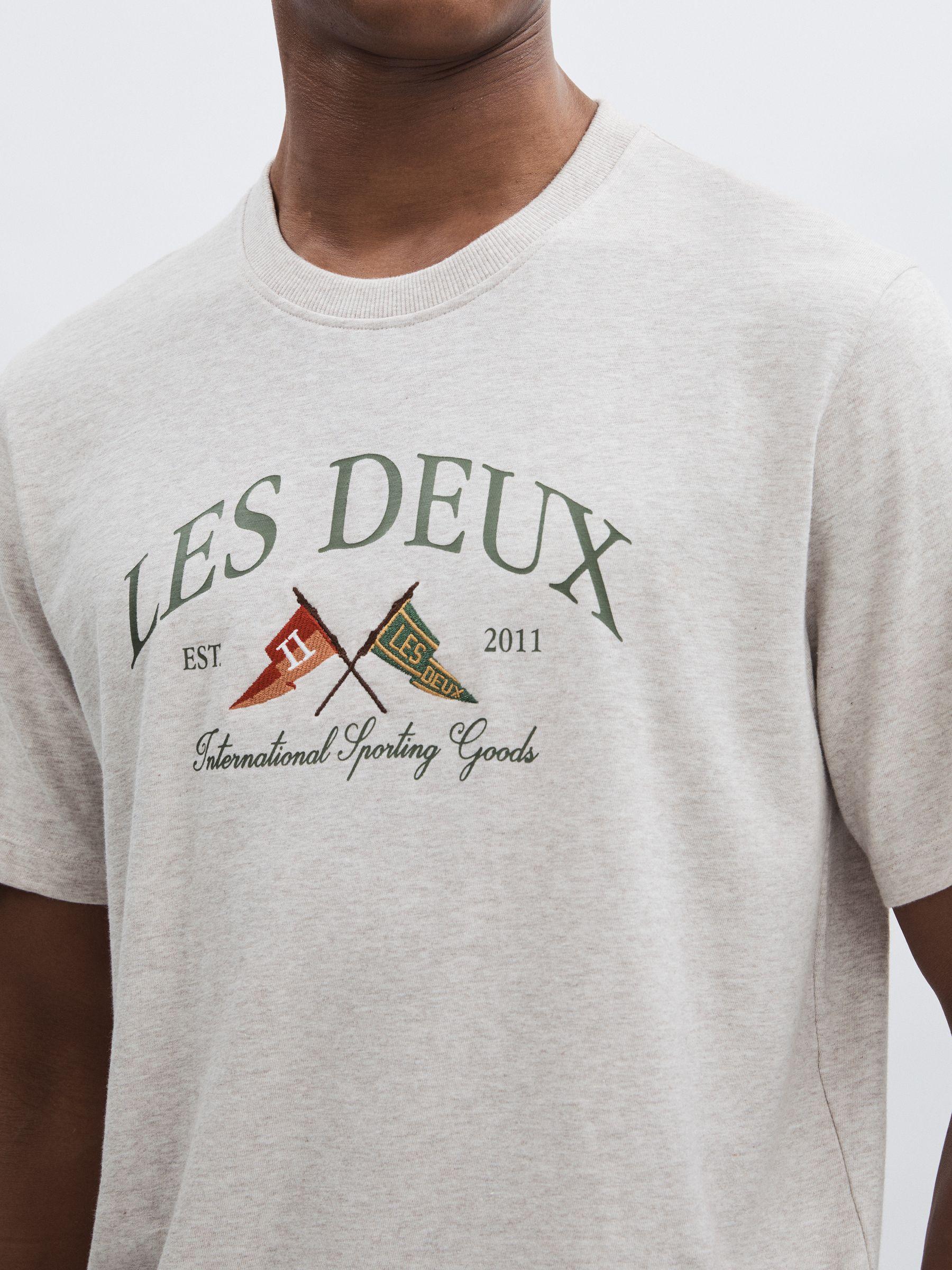 Organic-Cotton Ivy League T-Shirt in Oatmeal Product Image