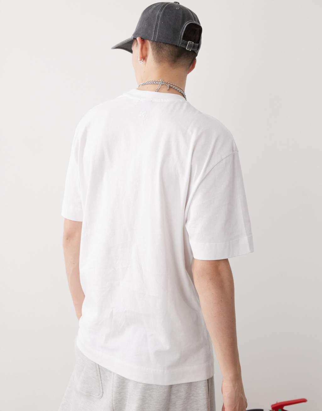 COLLUSION t-shirt in white  Product Image
