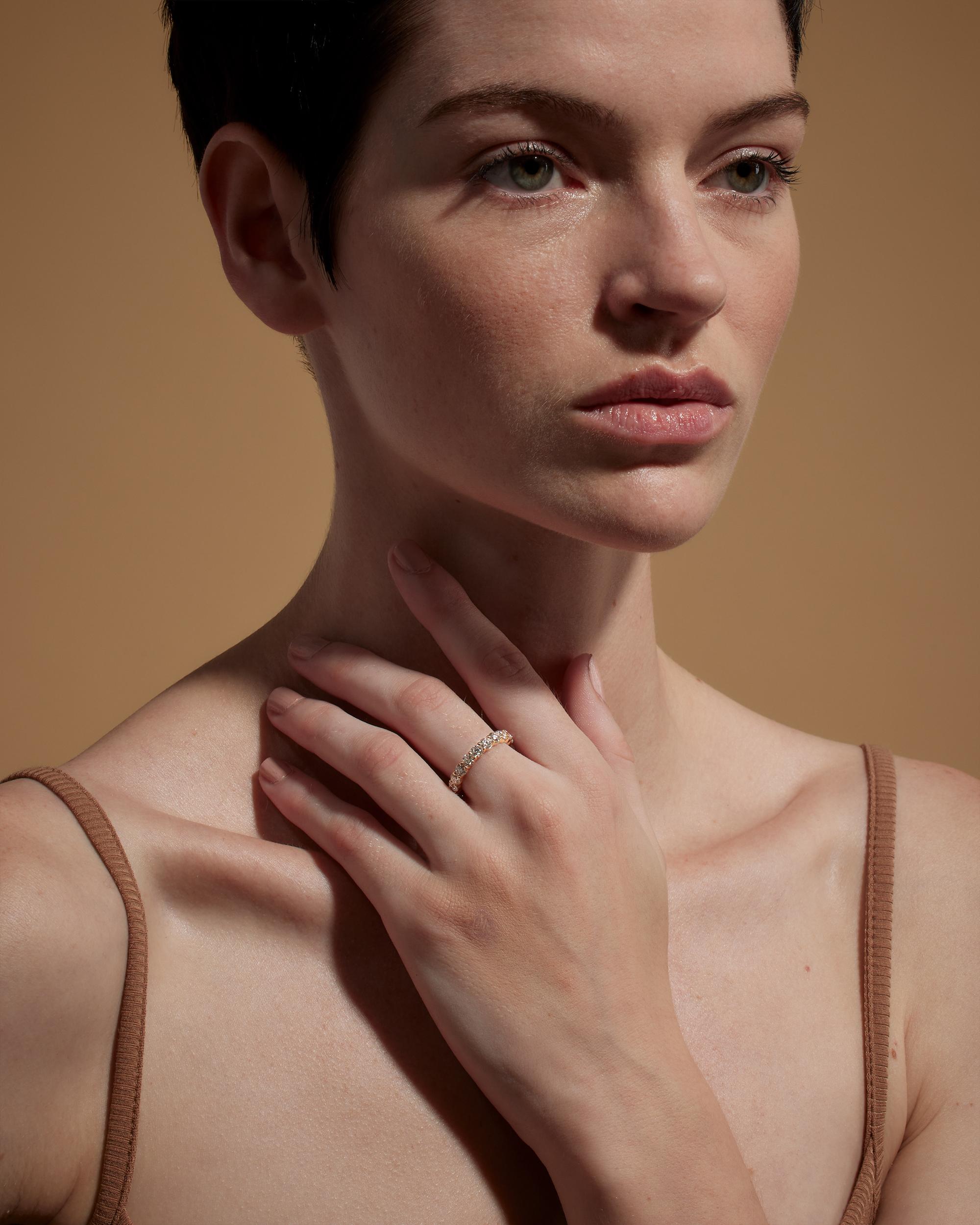 Quince | Women's Lab Grown Diamond Round Eternity Band Rings Product Image