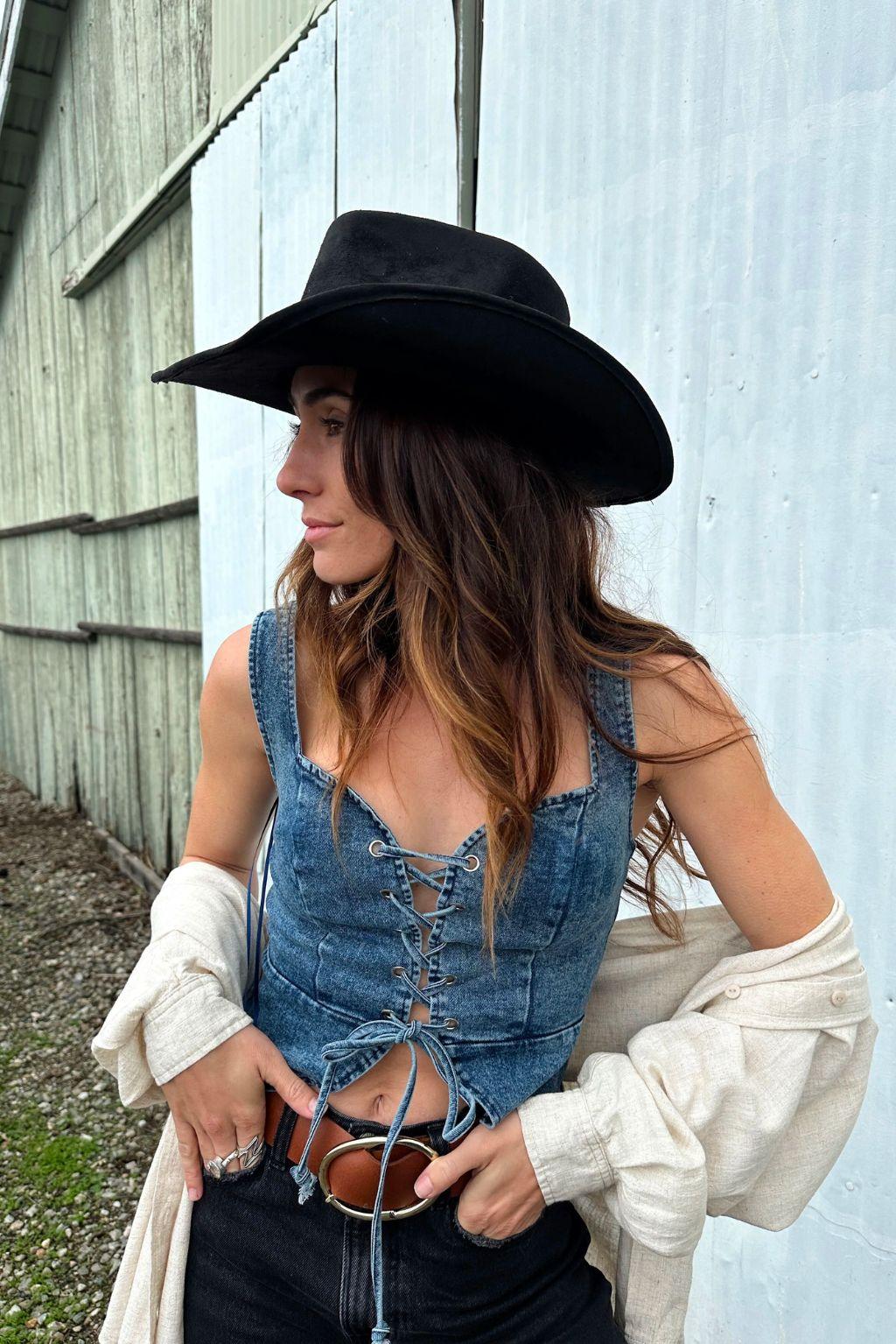 Spears Denim Bustier Product Image