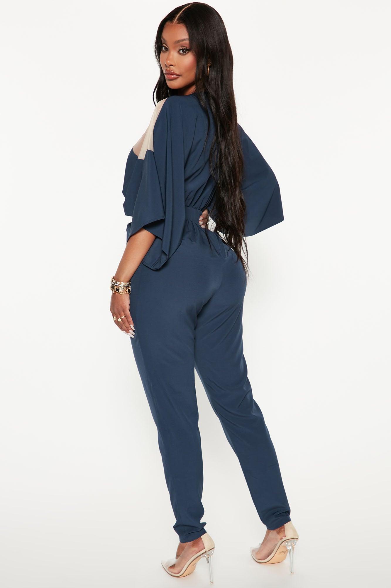 Weekend Feels Jumpsuit - Navy Product Image