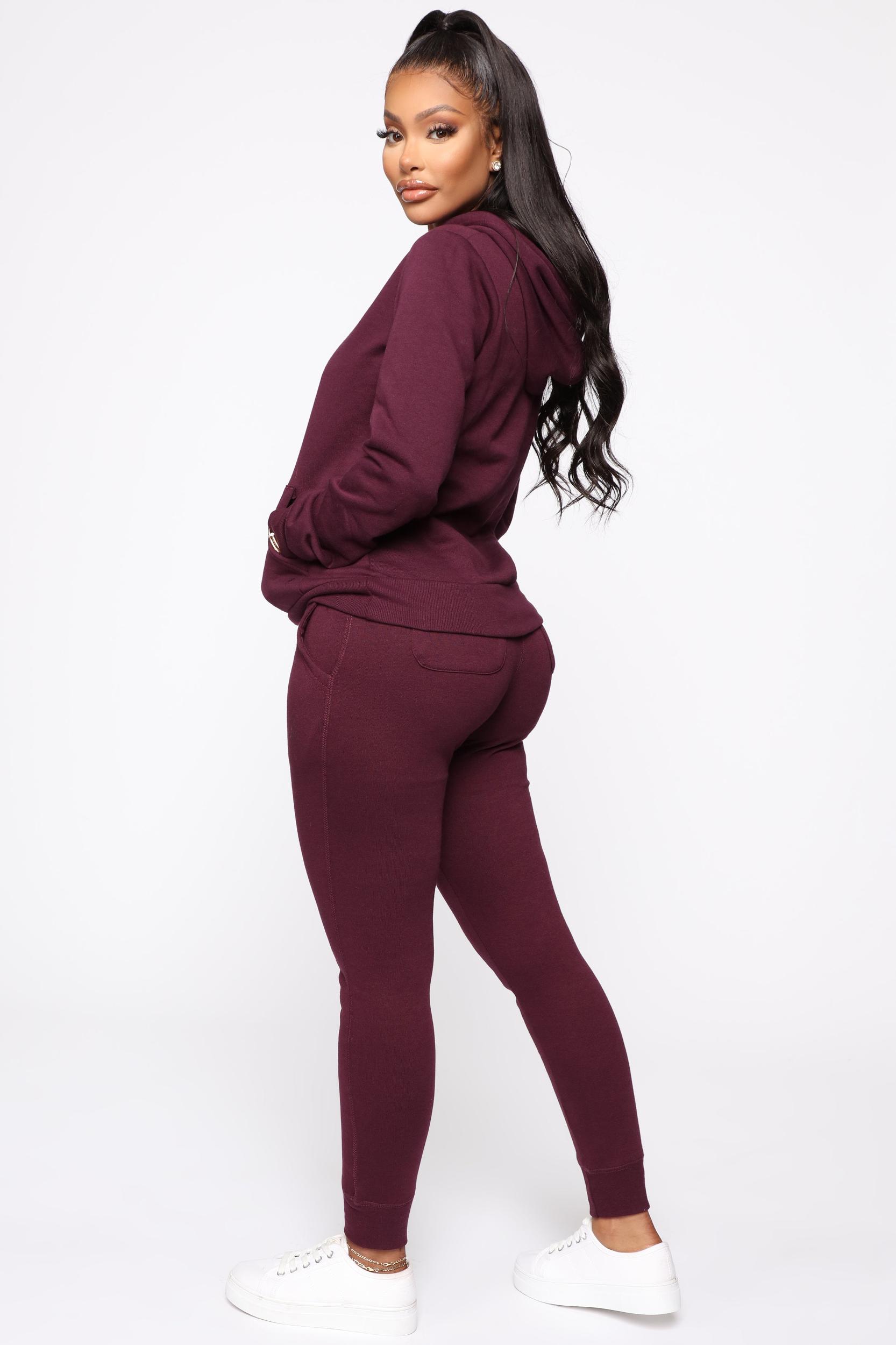 Relaxed Vibe Joggers - Plum Product Image