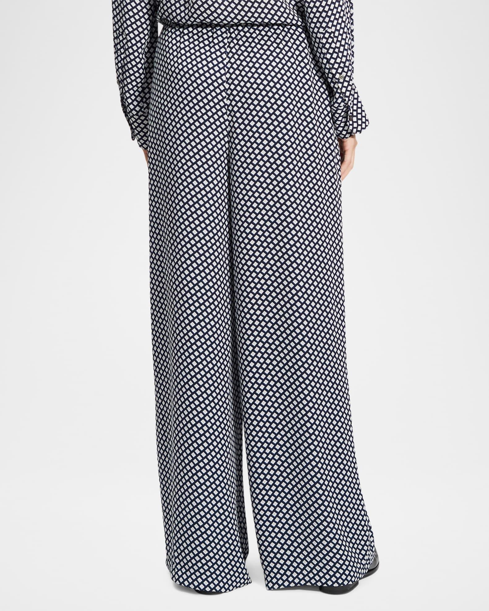 Geometric Drawstring Pull-On Pants Product Image