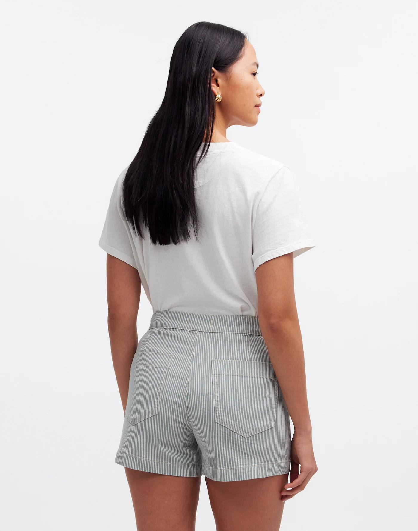 The Denim Emmett Short in Yarn-Dyed Stripe: Welt Pocket Edition Product Image