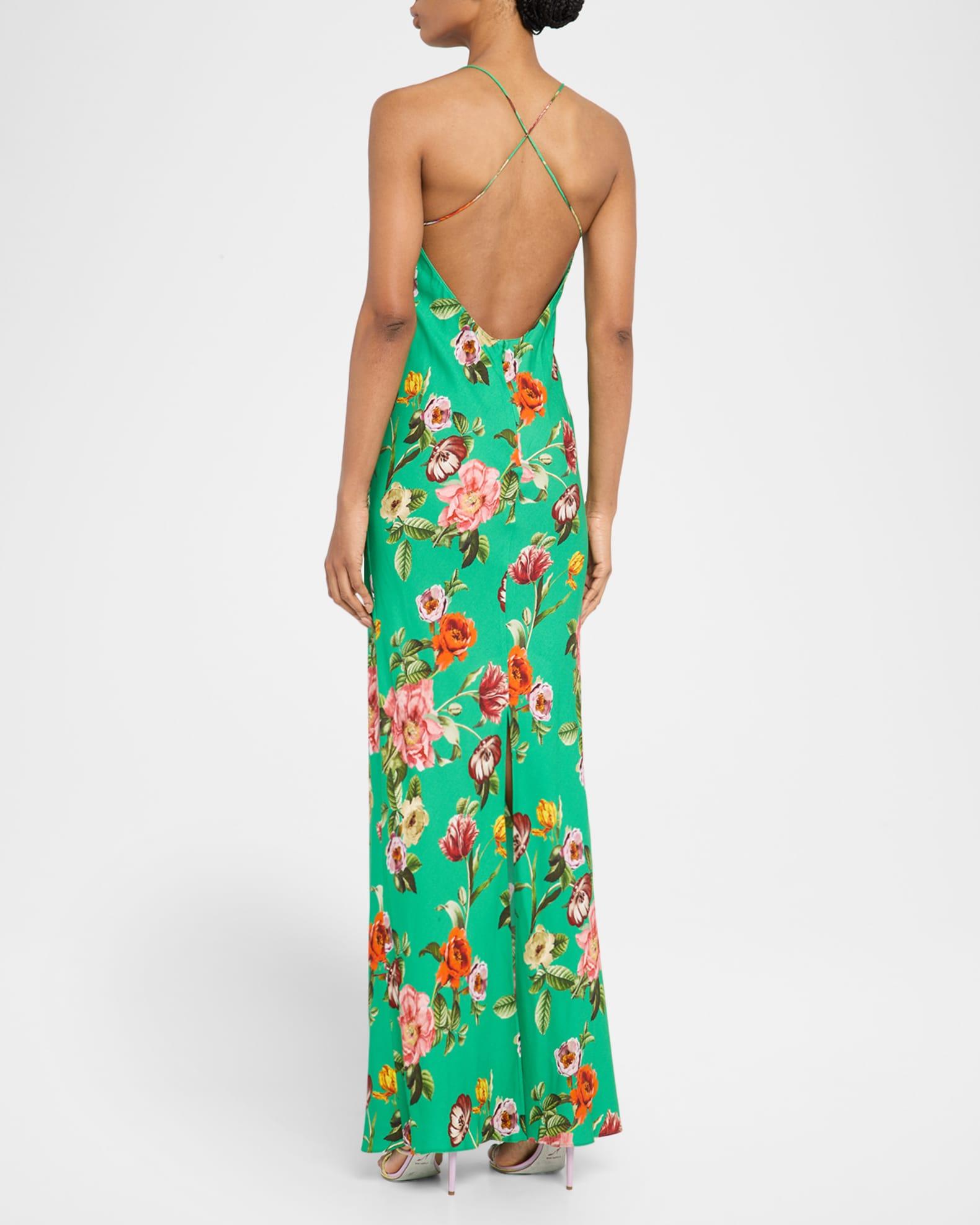 Hampton Floral Loma V-Neck Maxi Slip Dress Product Image