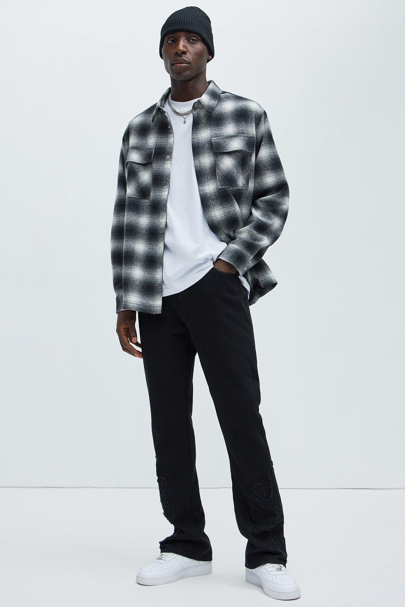 Tumble Slim Flare Jeans - Black Product Image