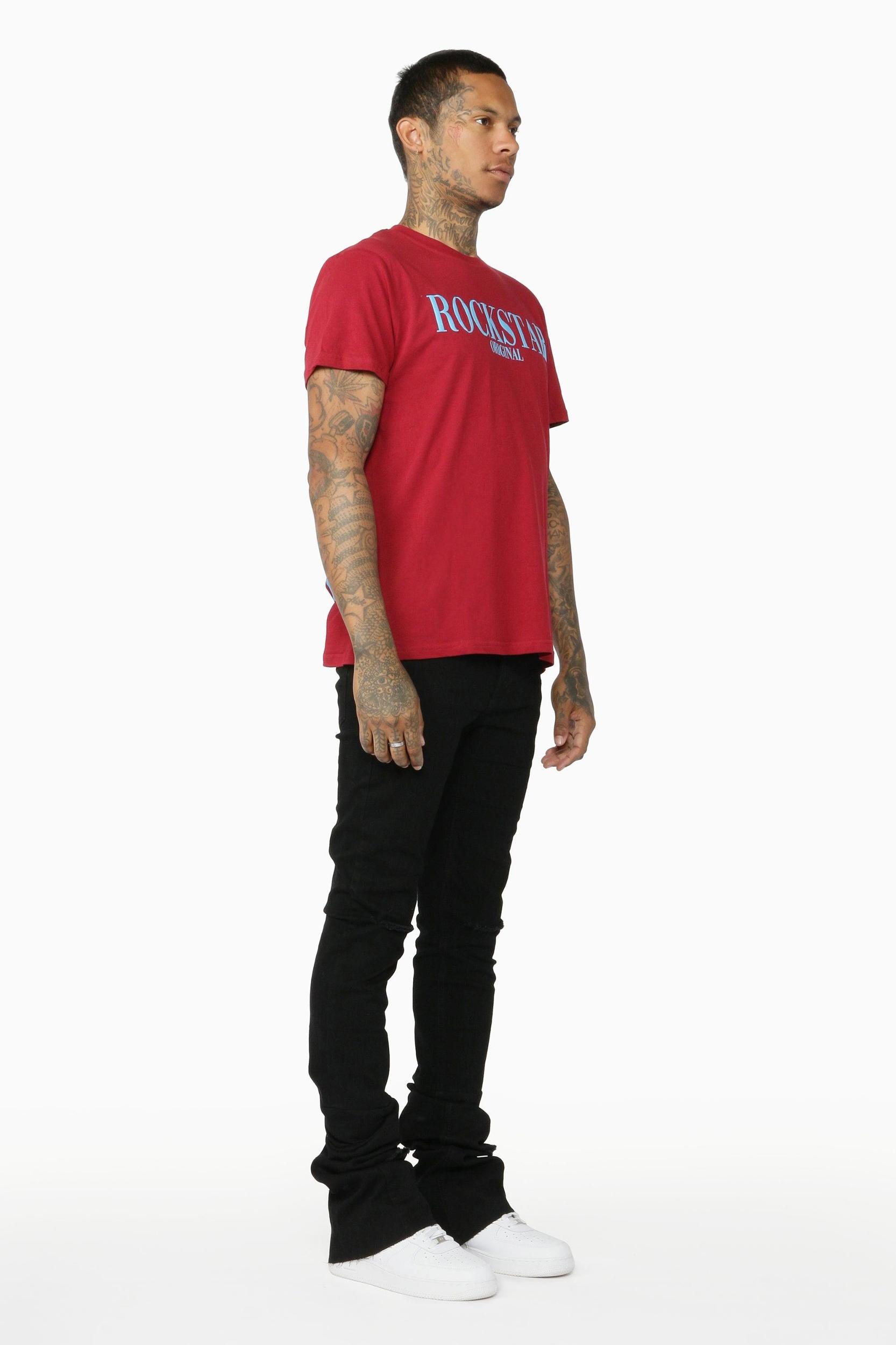 Josiah Black Super Stacked Flare Jean Male Product Image