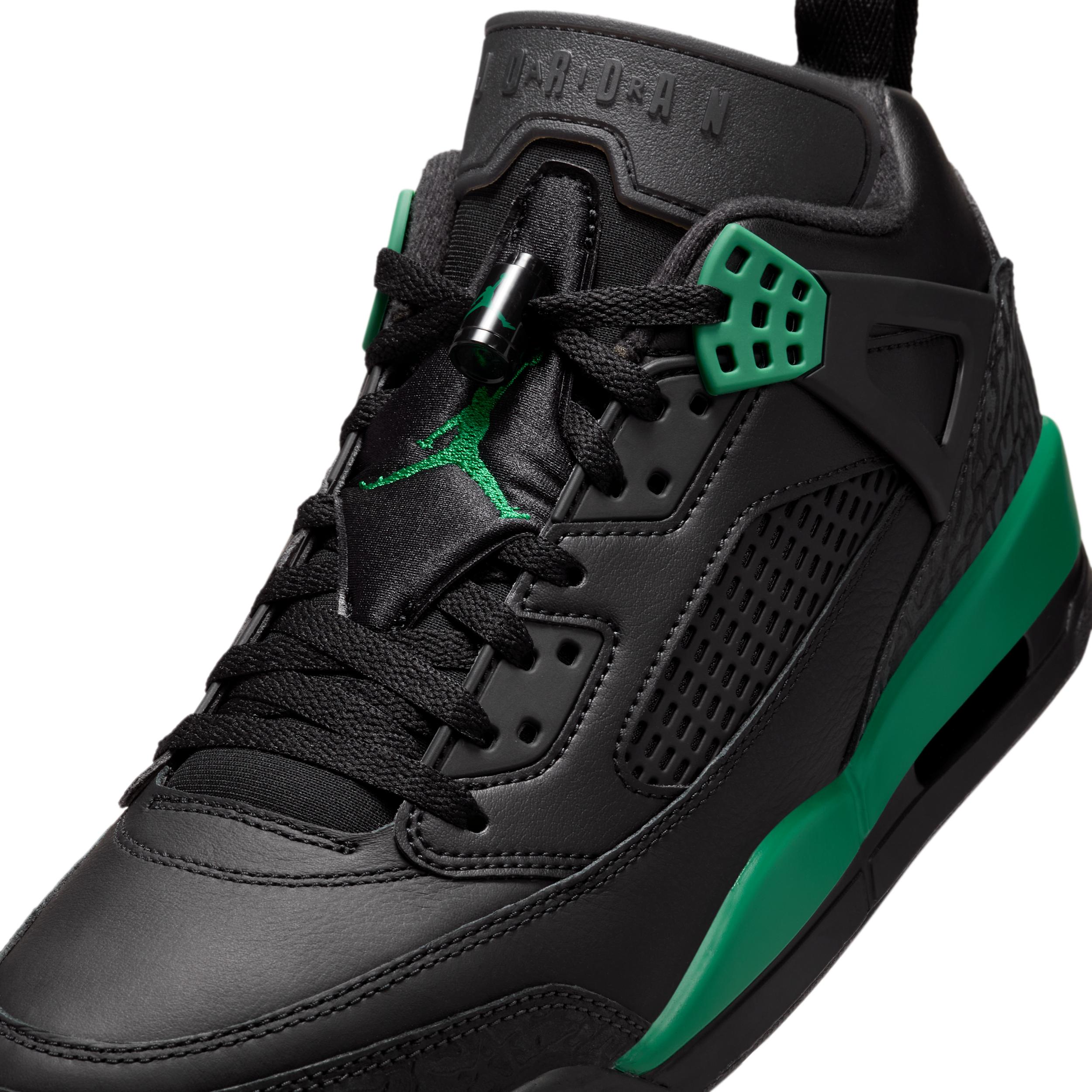 Jordan Mens Jordan Spizike Low - Mens Basketball Shoes Black/Classic Green/Varsity Red Product Image