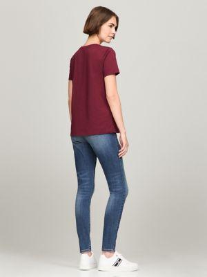 Embroidered Flag Stripe Logo T-Shirt Product Image