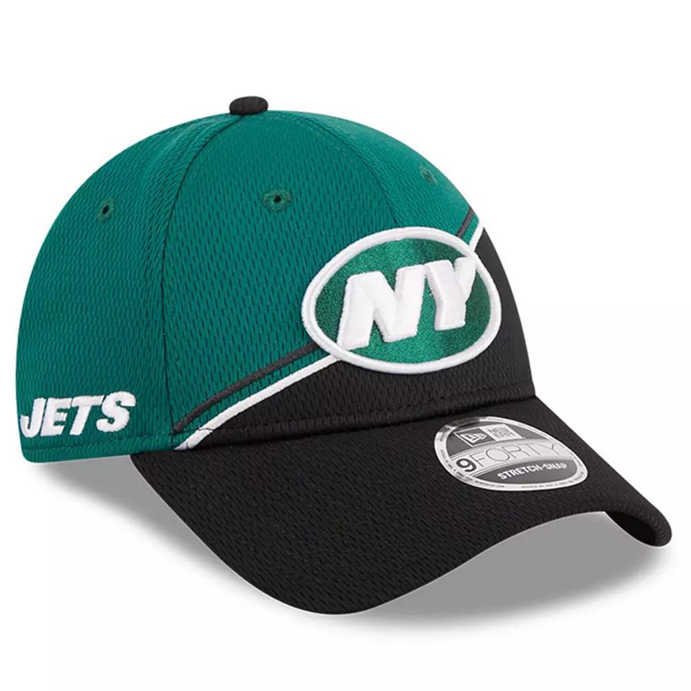 Men's New Era Green/Black New York Jets 2023 Sideline 9FORTY Adjustable Hat Product Image