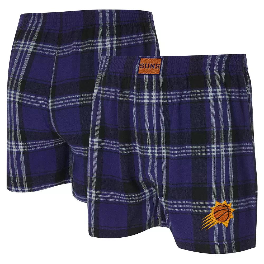 Men's Concepts Sport Purple Phoenix Suns Region Flannel Boxer Short,  Product Image