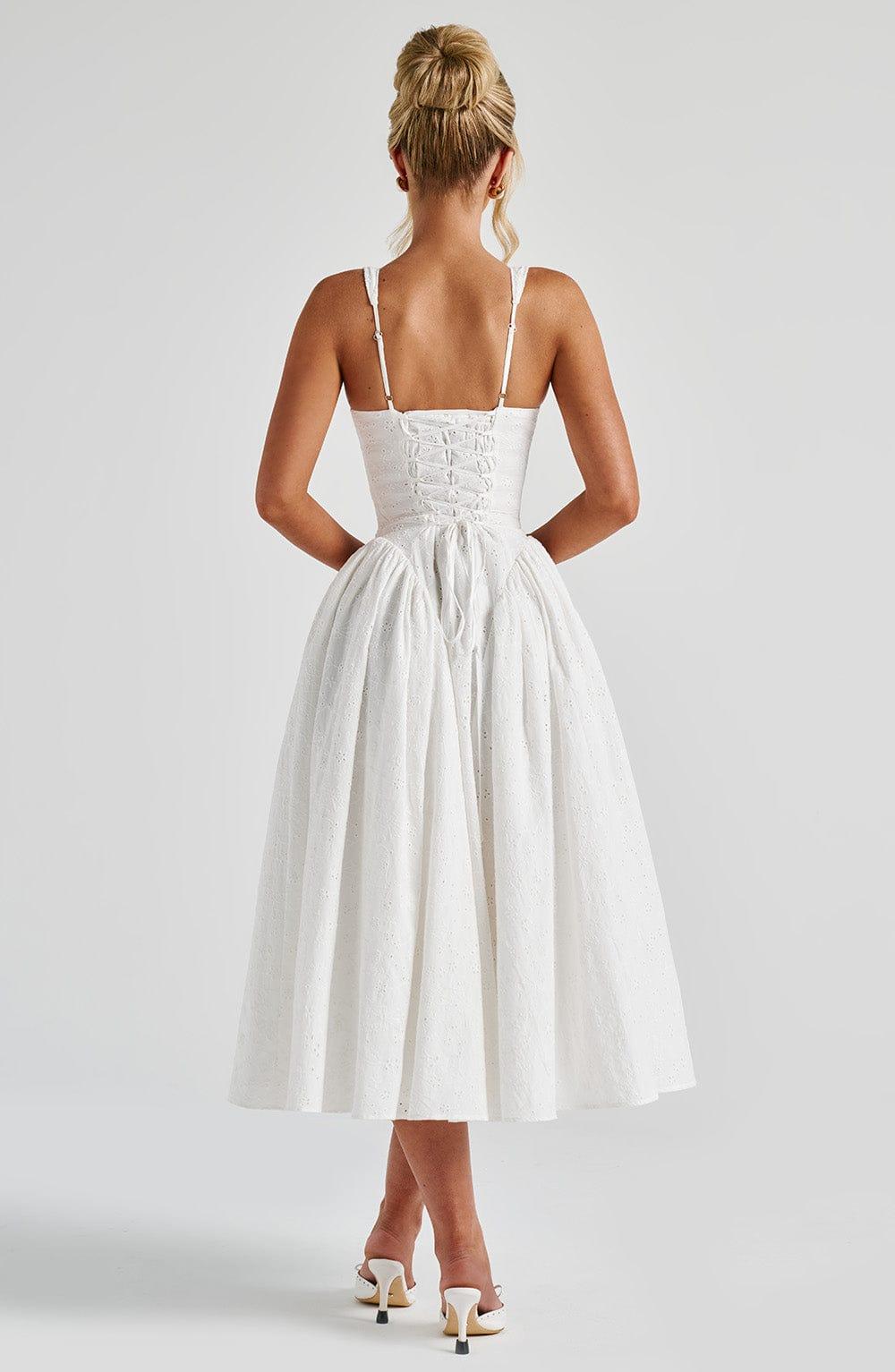 Monroe Midi Dress - Ivory Product Image