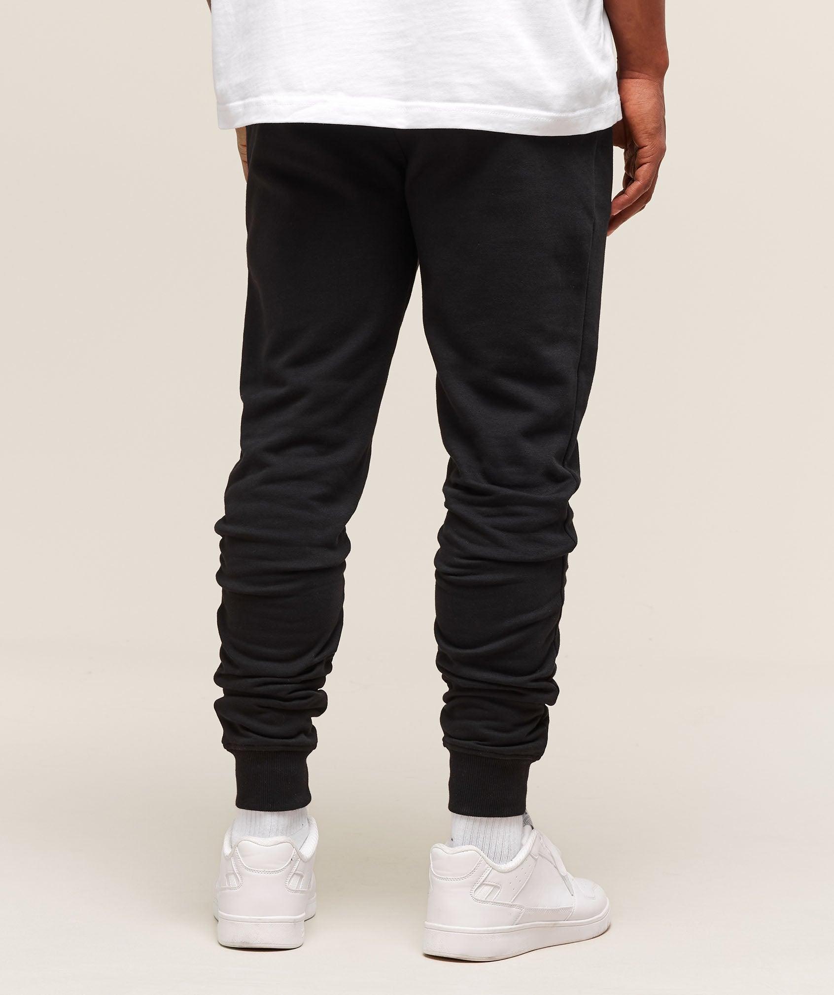 Gymshark Crest Tall Joggers - Black Male Product Image