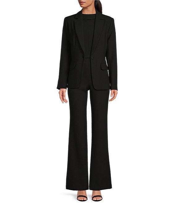 Trina Turk Chimayo High Waisted Side Zip Flared Hem Pants Product Image