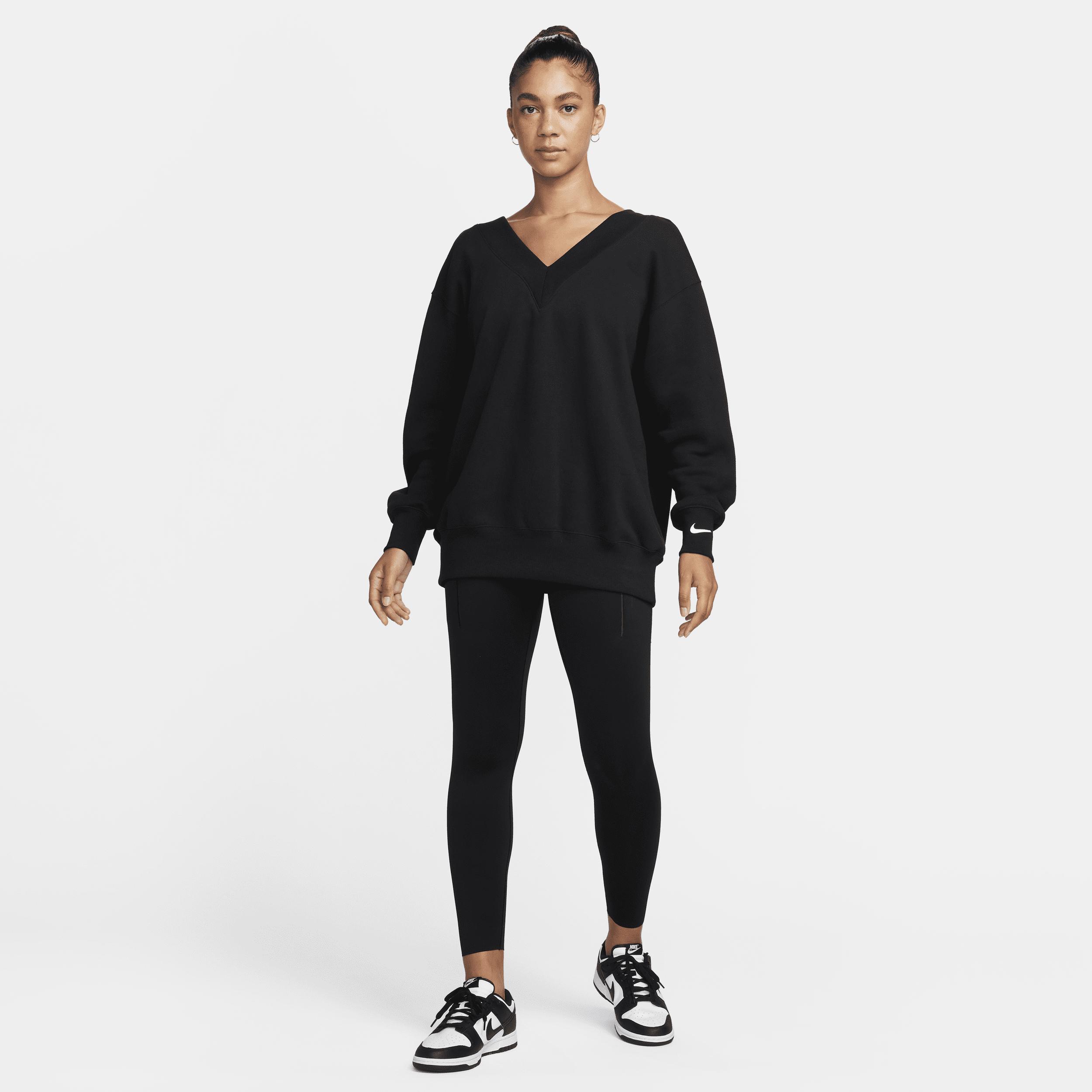 Women's Nike Sportswear Phoenix Fleece Oversized V-Neck Sweatshirt Product Image