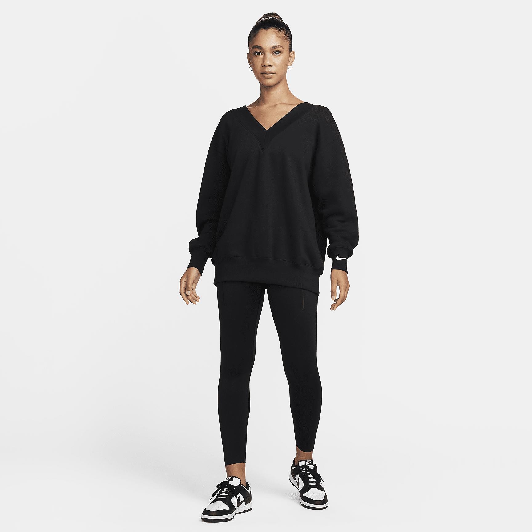 Women's Nike Sportswear Phoenix Fleece Oversized V-Neck Sweatshirt Product Image