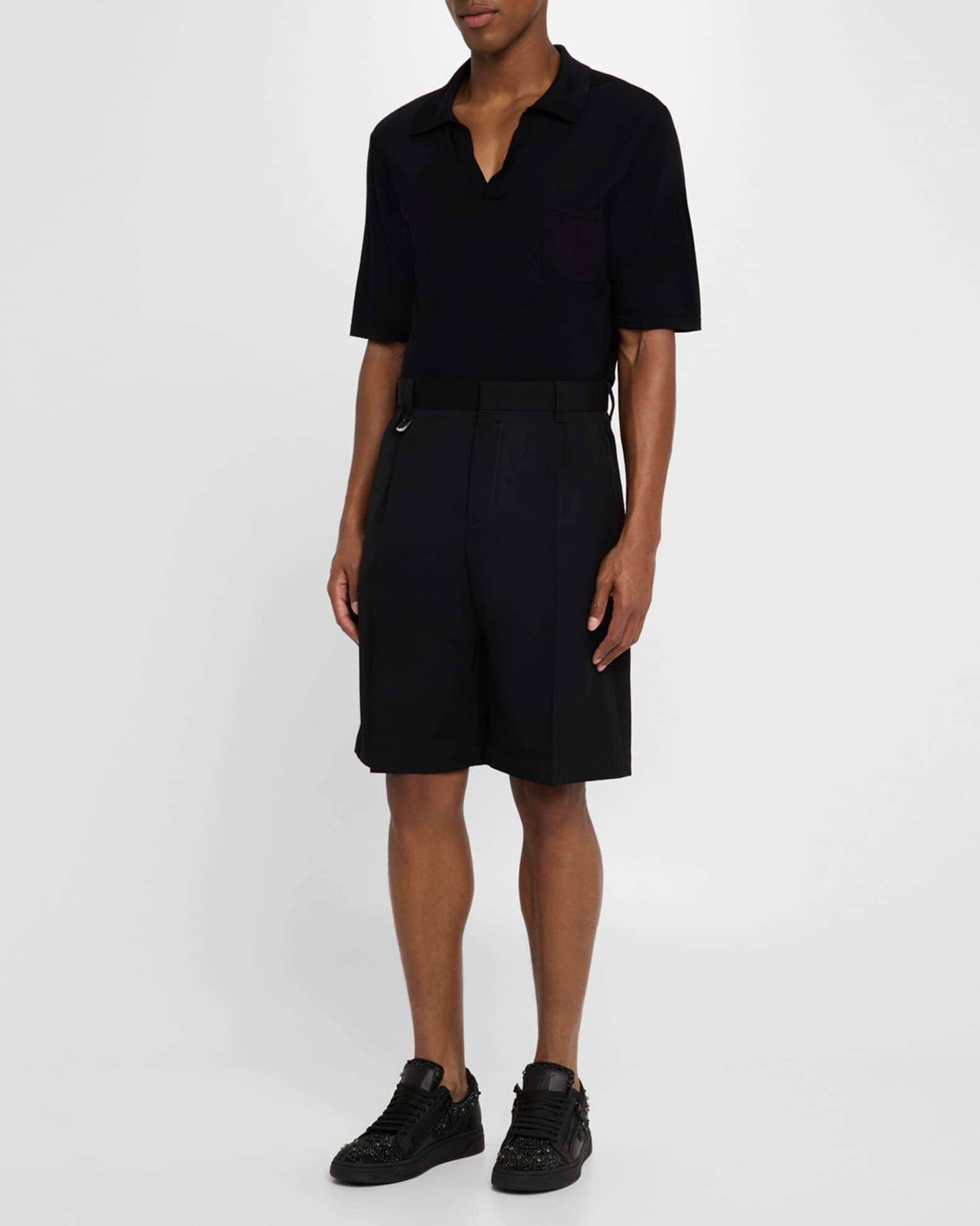 Men's Alicante Leather and Crystal Low-Top Sneakers Product Image