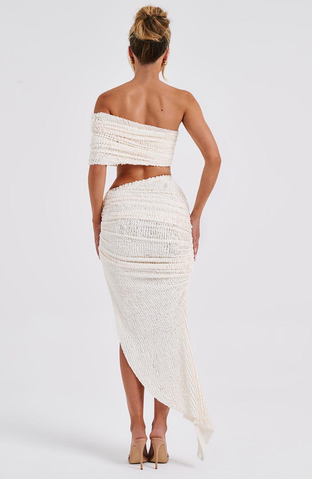 Zina Midi Skirt - Ivory Product Image