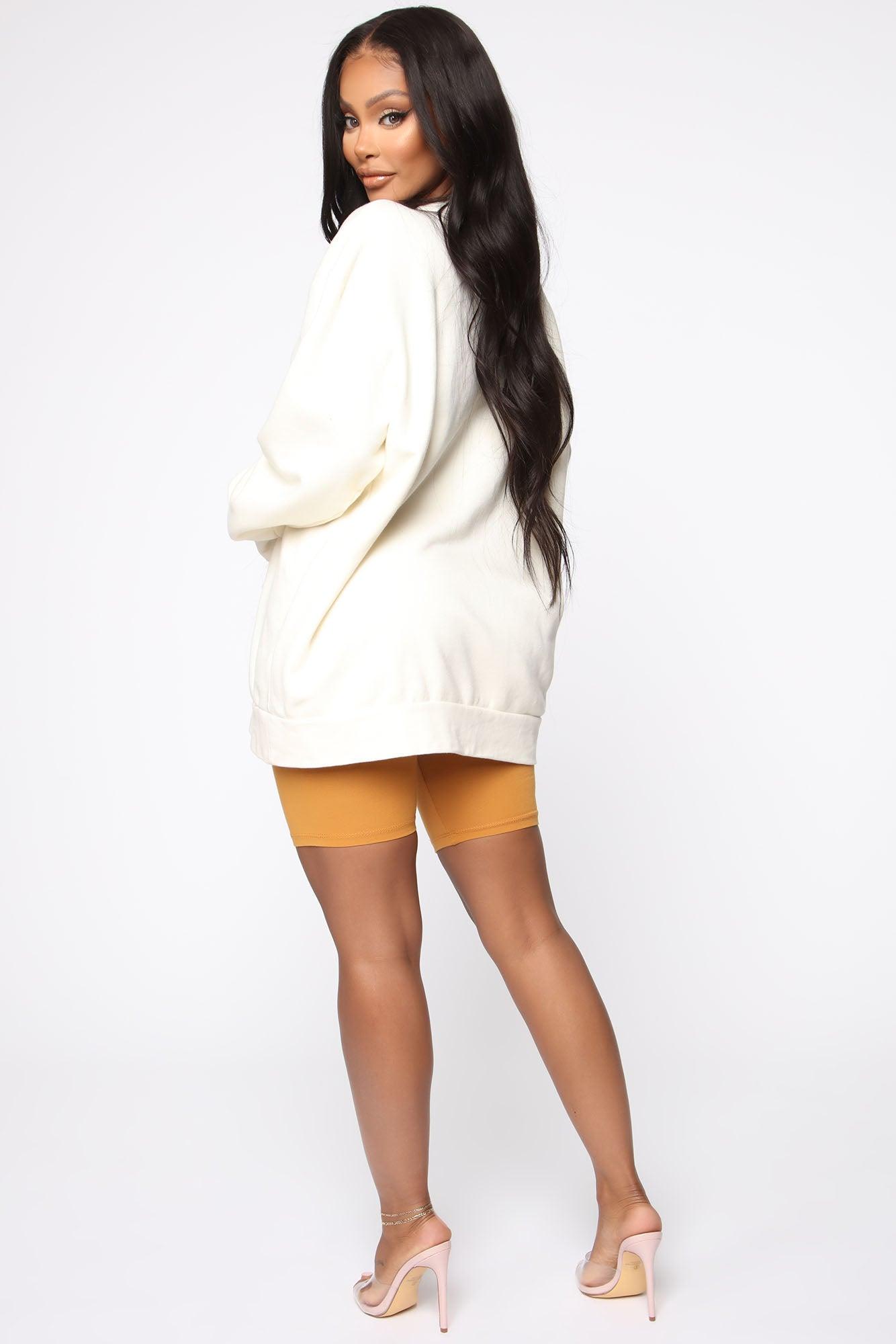 Natalee Biker Shorts - Mustard Product Image