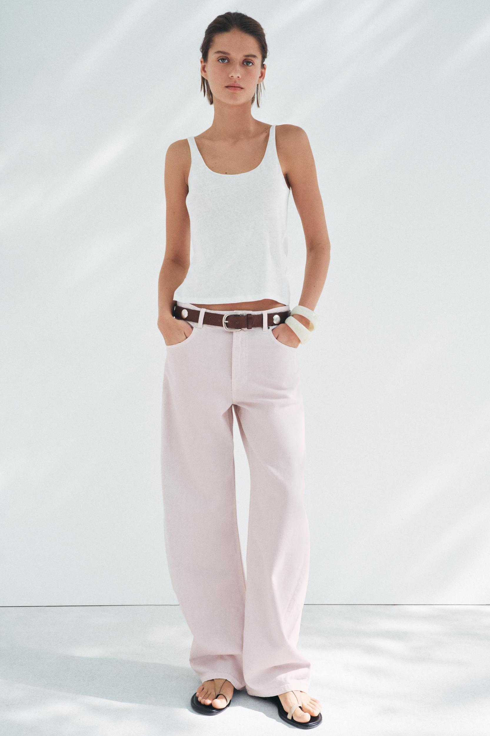 HIGH WAIST BARREL JEANS ZW COLLECTION Product Image