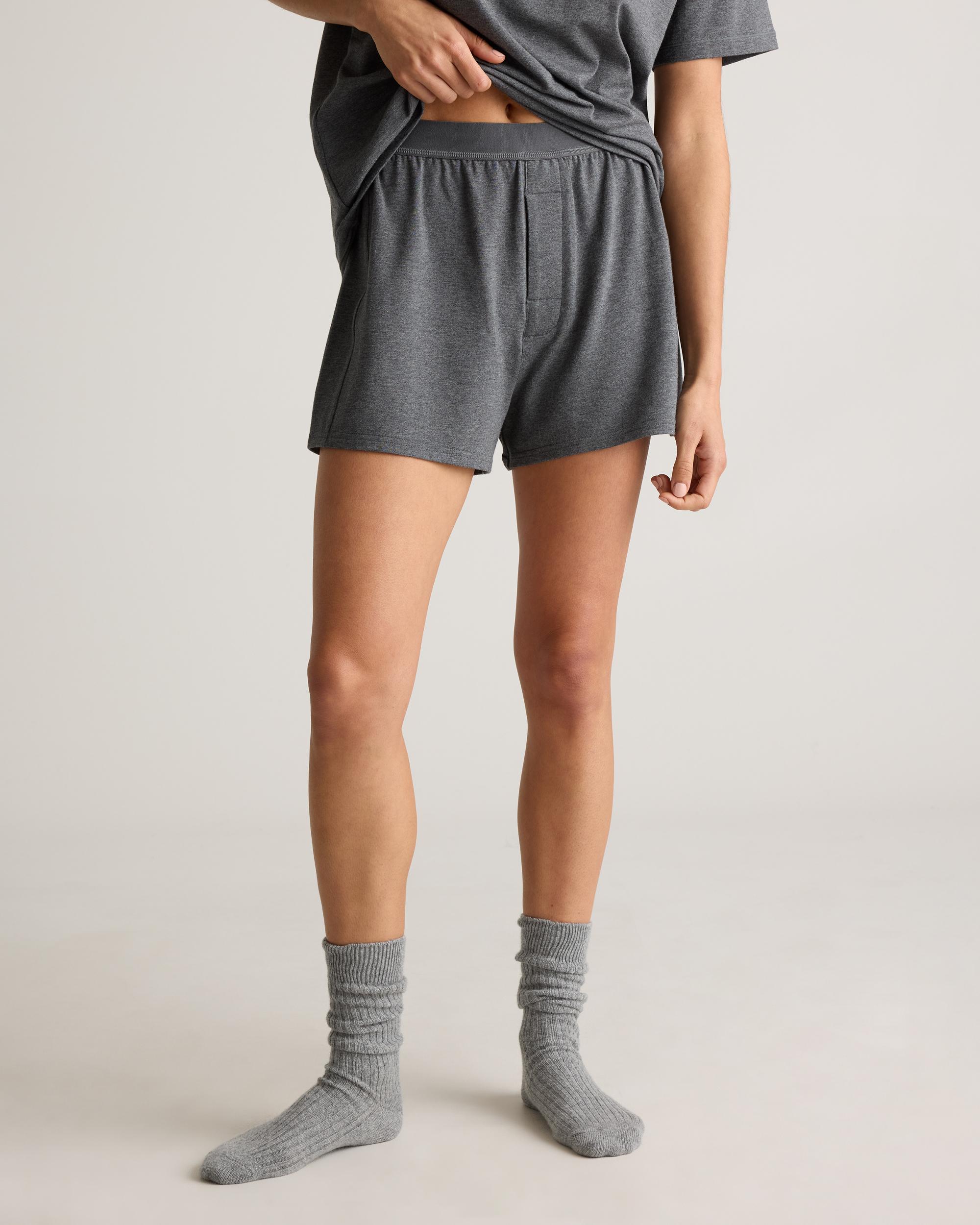 Quince | Women's Dream Lounge Oversized Short Sleeve Pajama Set Cotton Product Image