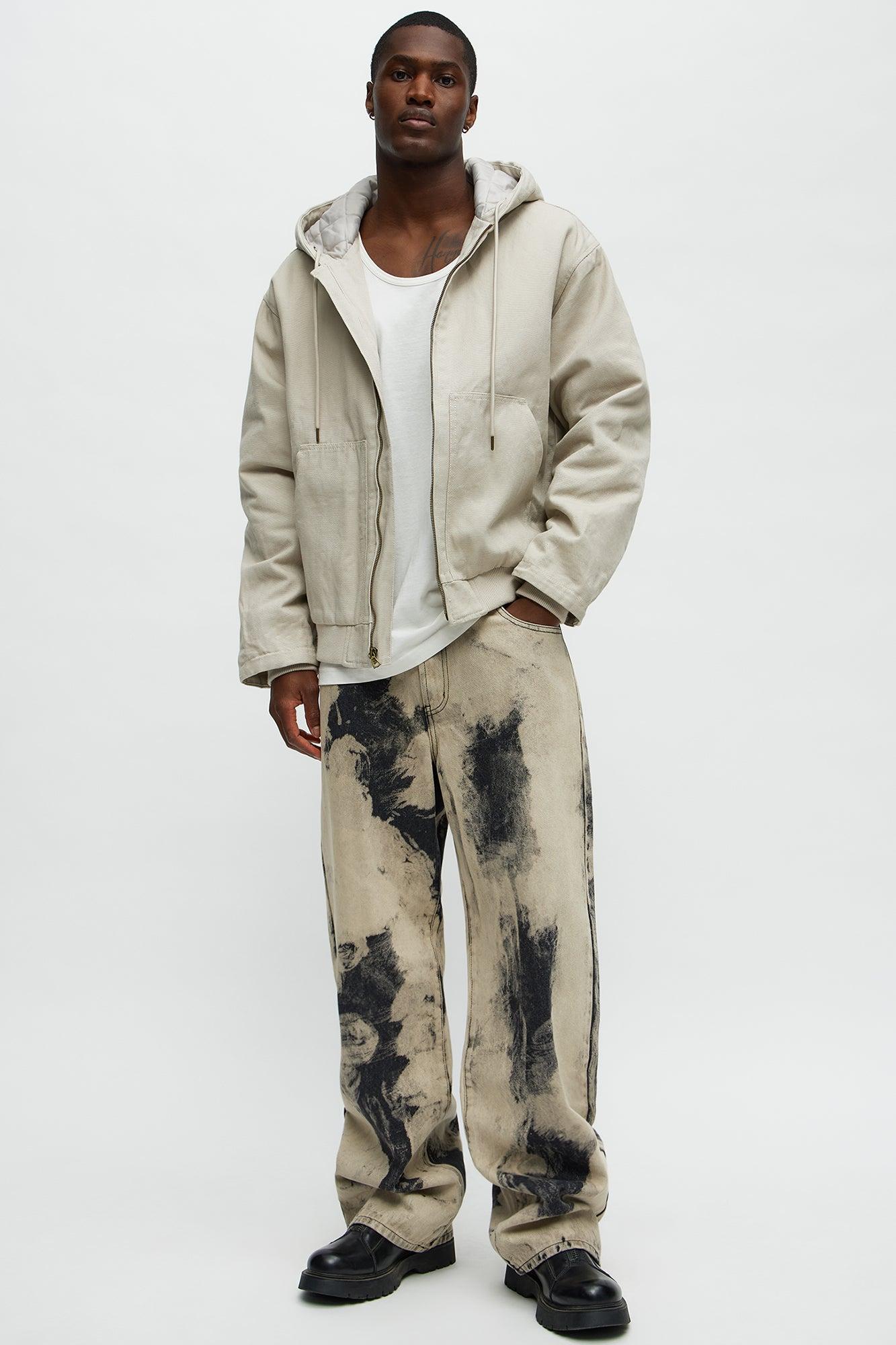 Shadow Fade Baggy Jeans - Grey/Smoke Product Image