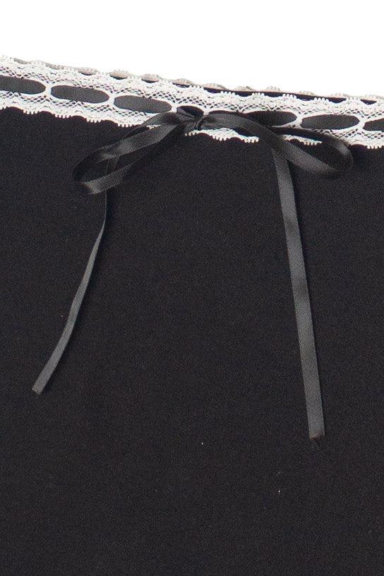 Ribbon Lace Mini Skirt Product Image