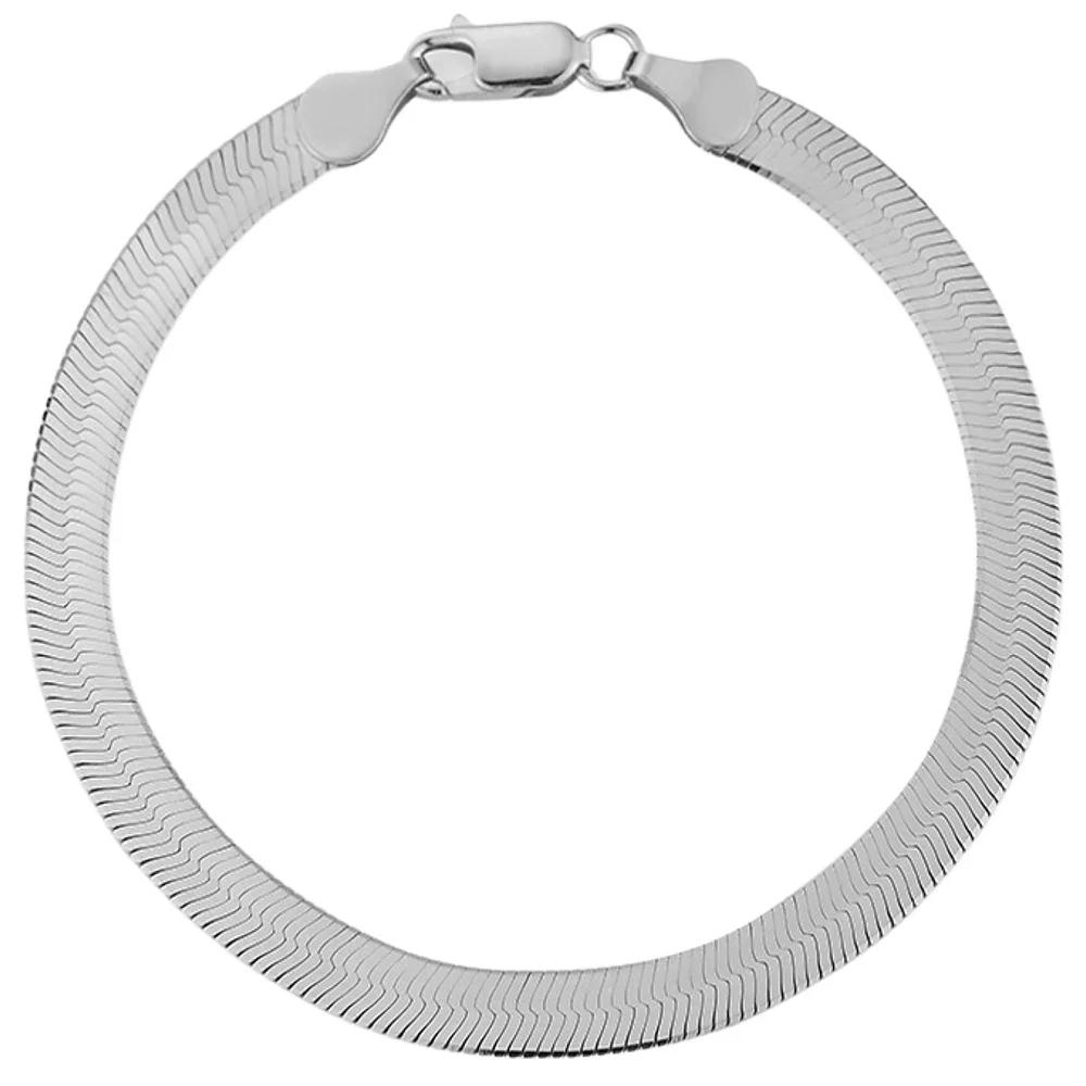 Sunkissed Sterling 14k Gold over Silver Herringbone Anklet, Women's, Size: 9", Silver Tone Product Image