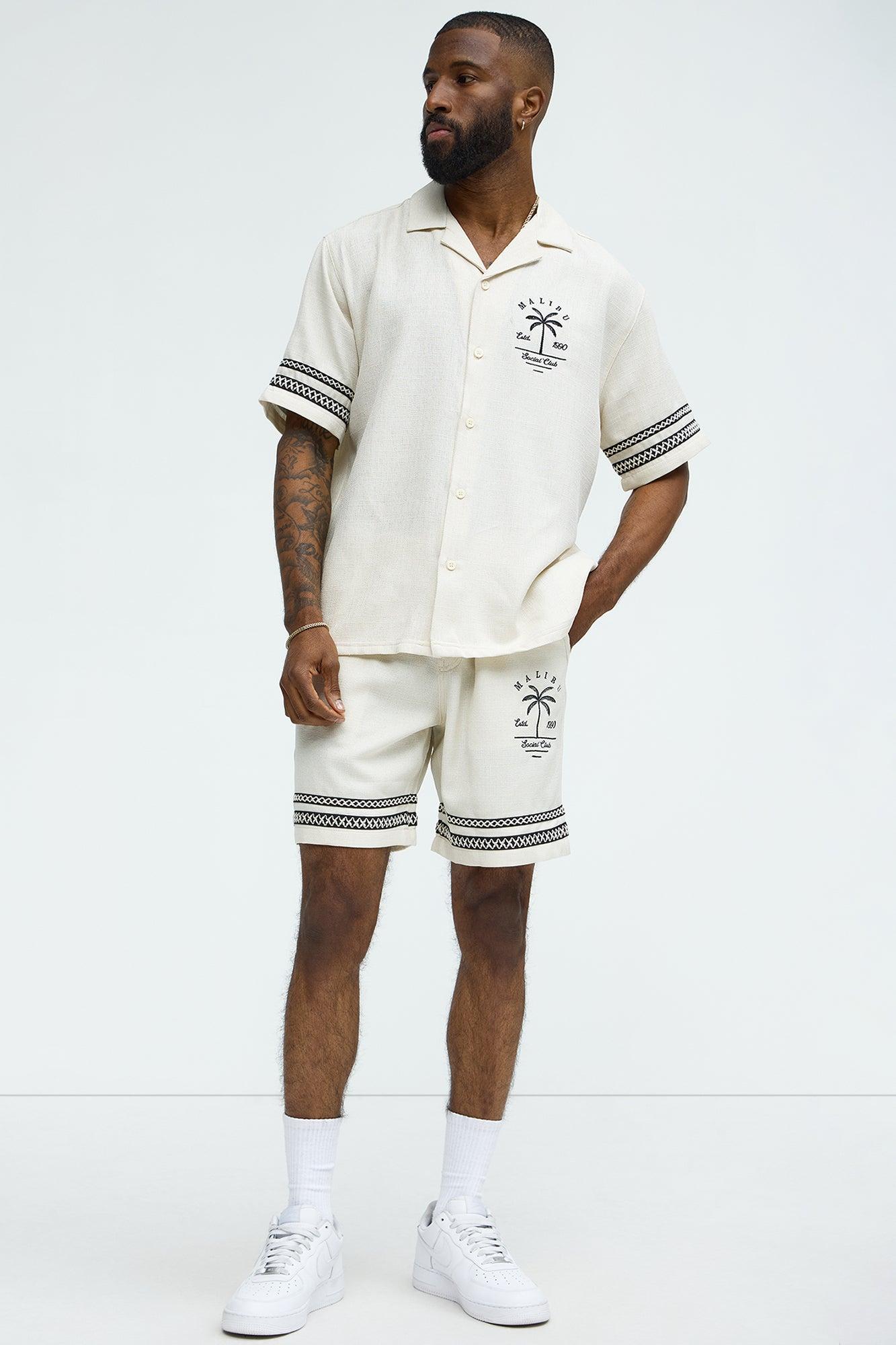 Zephyr Relaxed Shorts - Off White Product Image