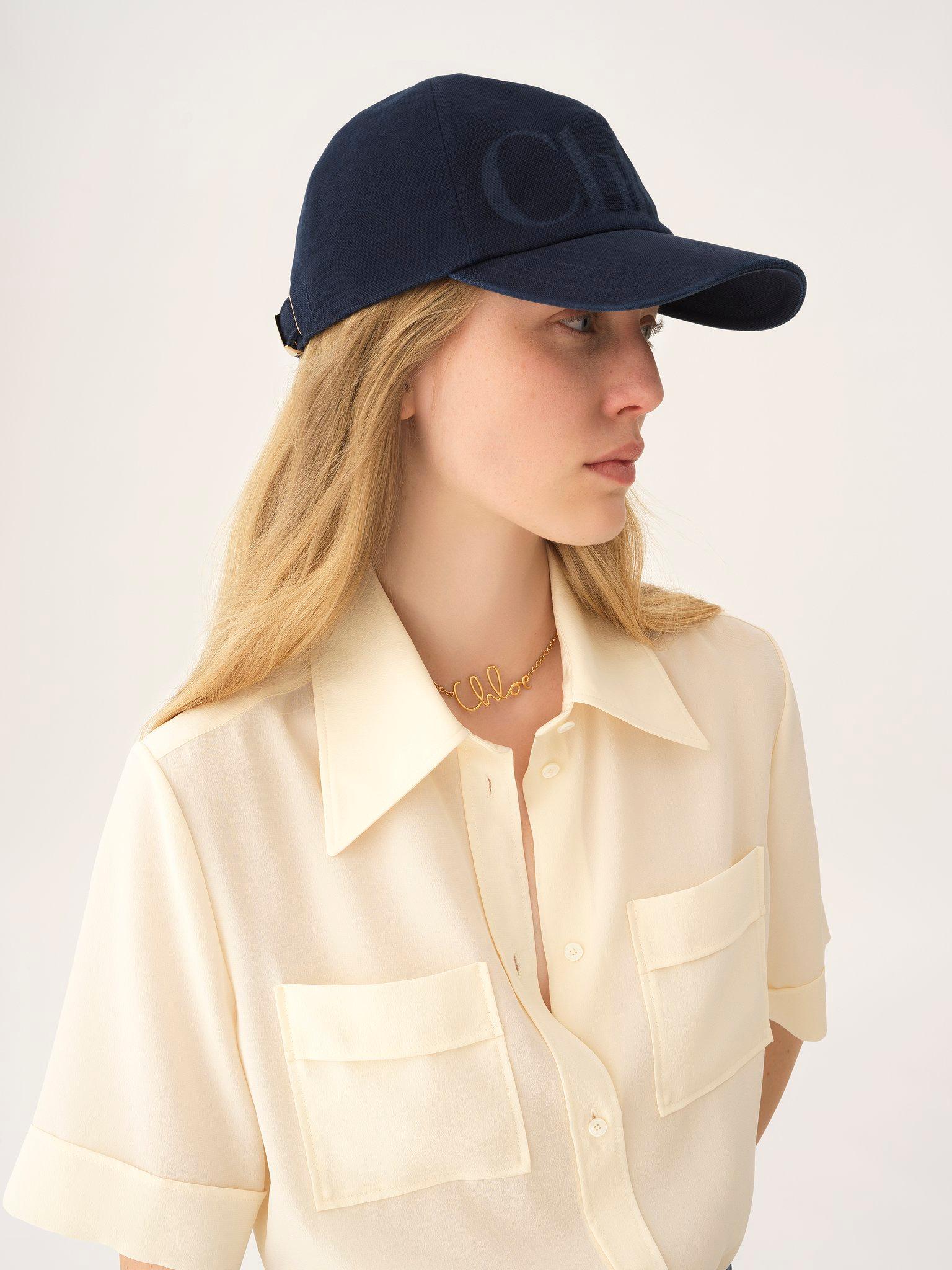 The Chloé Essentials cap in washed cotton Product Image