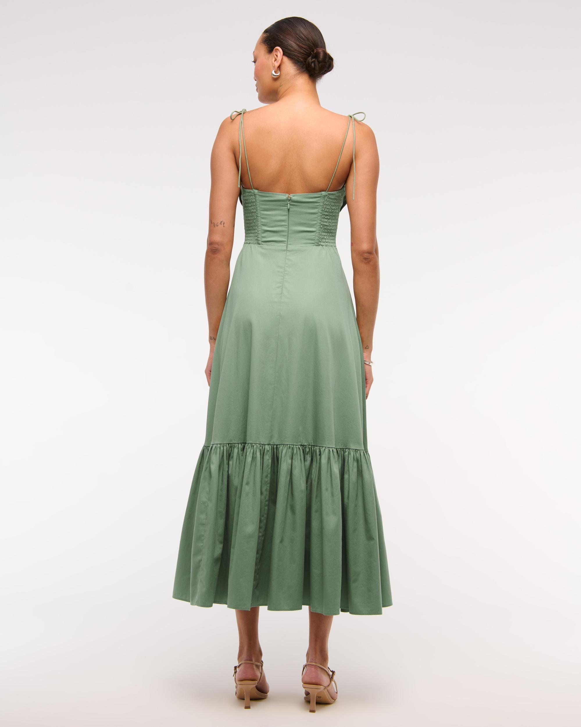 Tie-Strap Tiered Maxi Dress Product Image