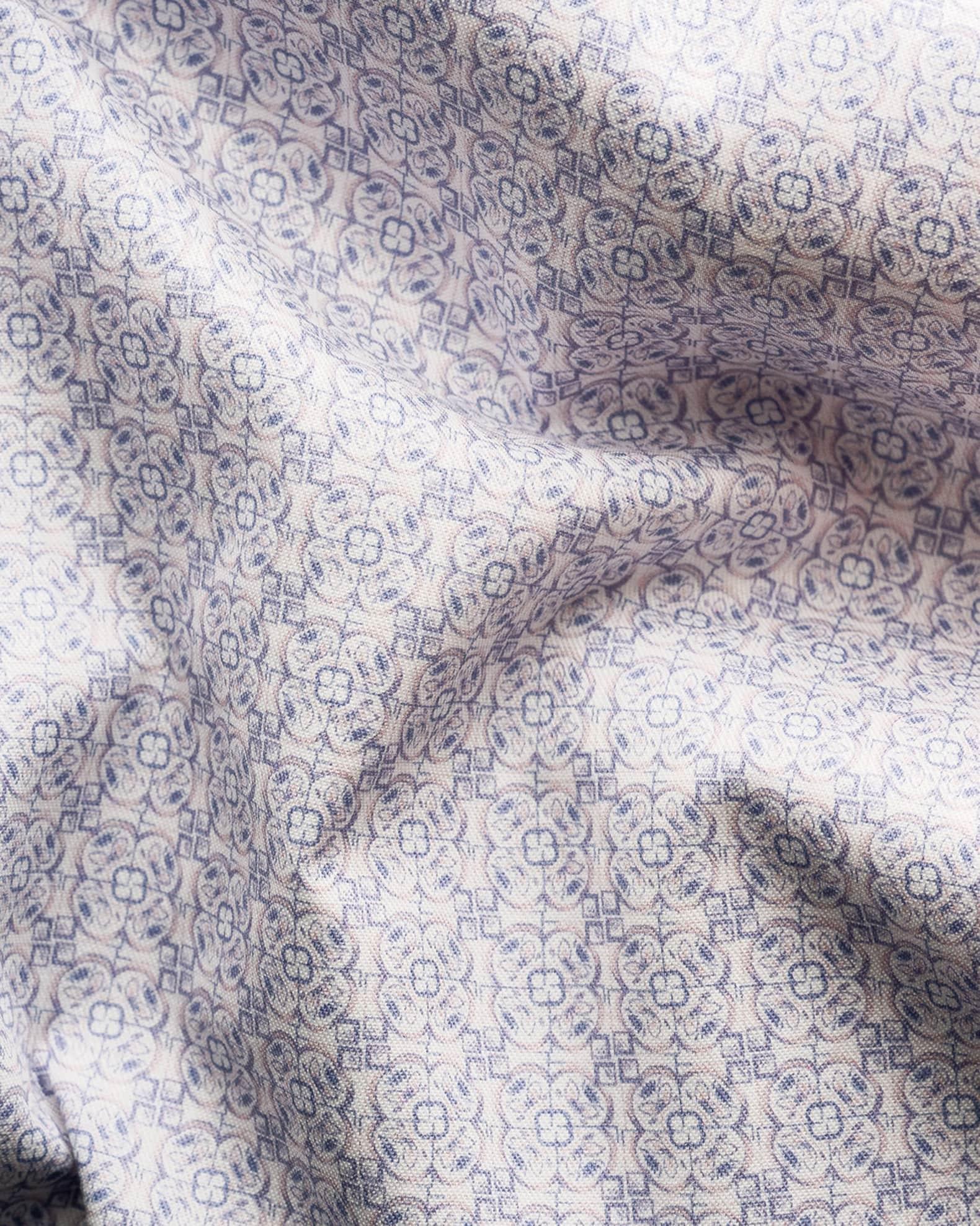 Men's Signature Twill Mosaic-Print Slim Fit Dress Shirt Product Image