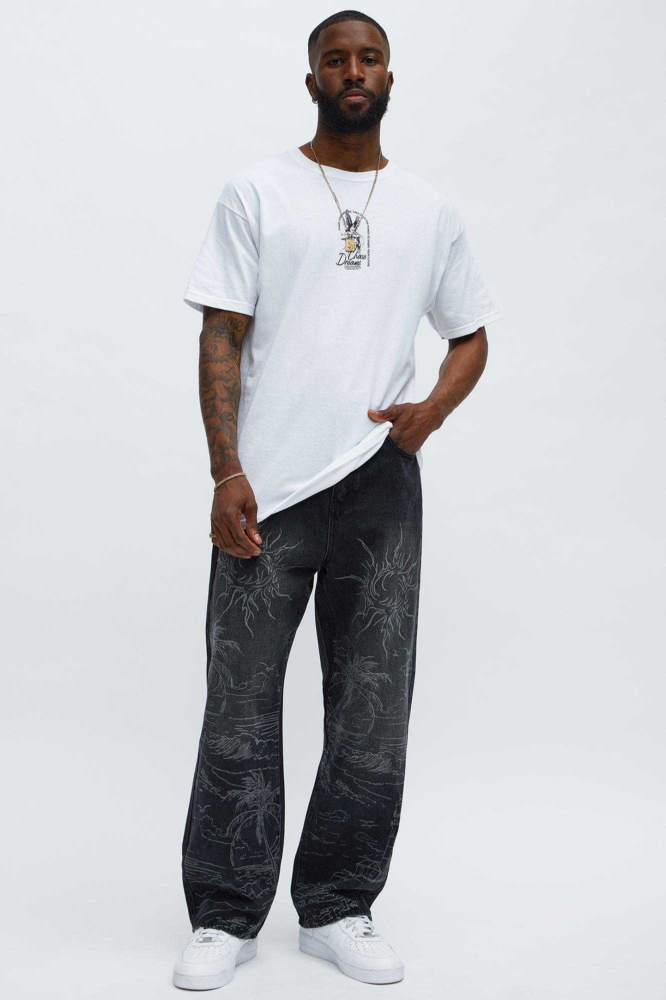 Chase Your Dream Short Sleeve Tee - White Male Product Image