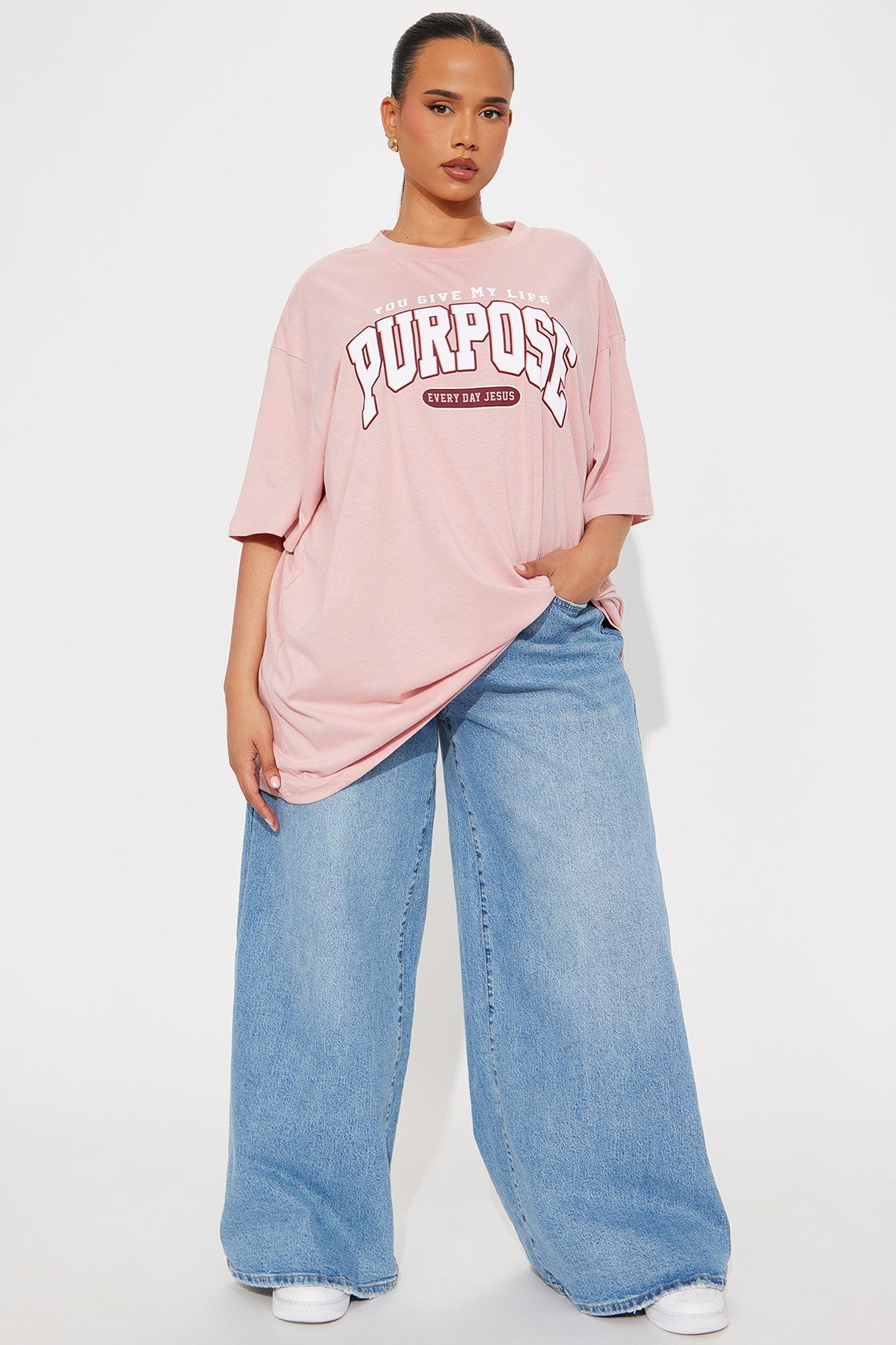 Purpose Oversized Tee - Mauve Product Image