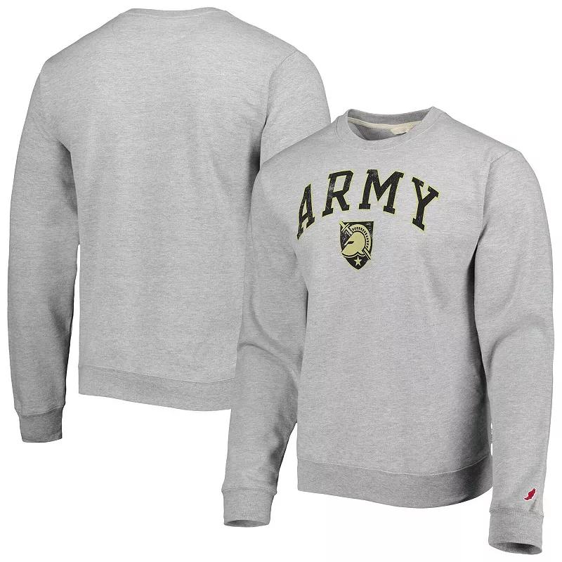 Men's League Collegiate Wear Gray Army Black Knights 1965 Arch Essential Fleece Pullover Sweatshirt,  Product Image
