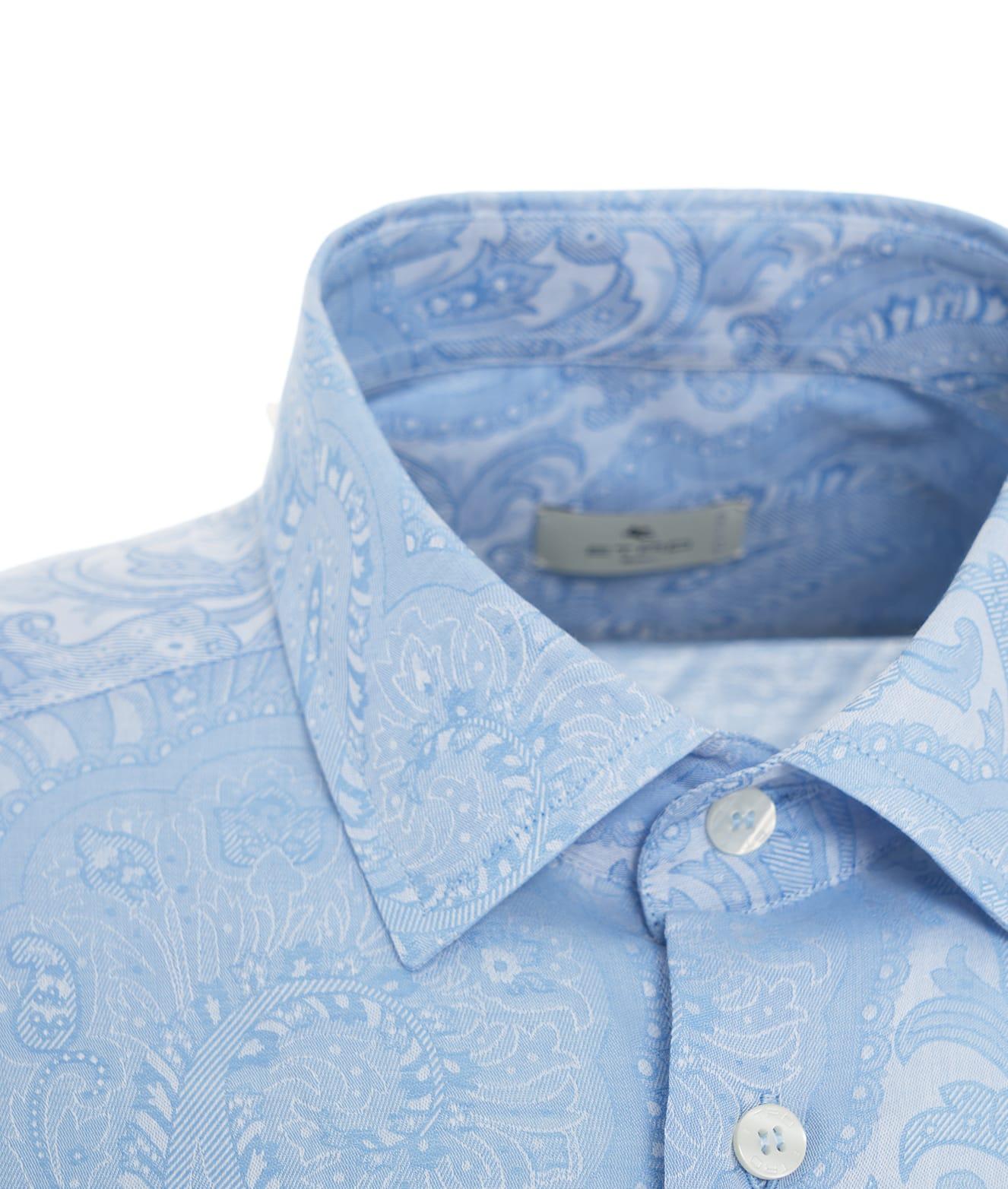 Cotton shirt with paisley pattern Product Image
