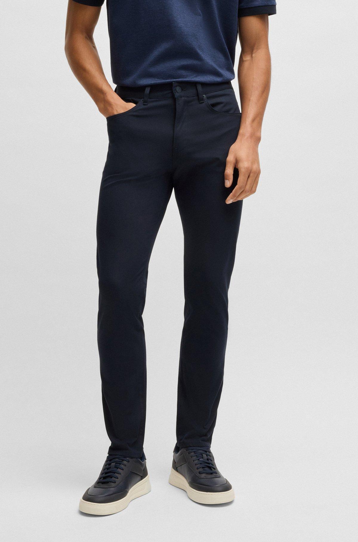 Delaware slim-fit trousers in performance-stretch fabric Product Image