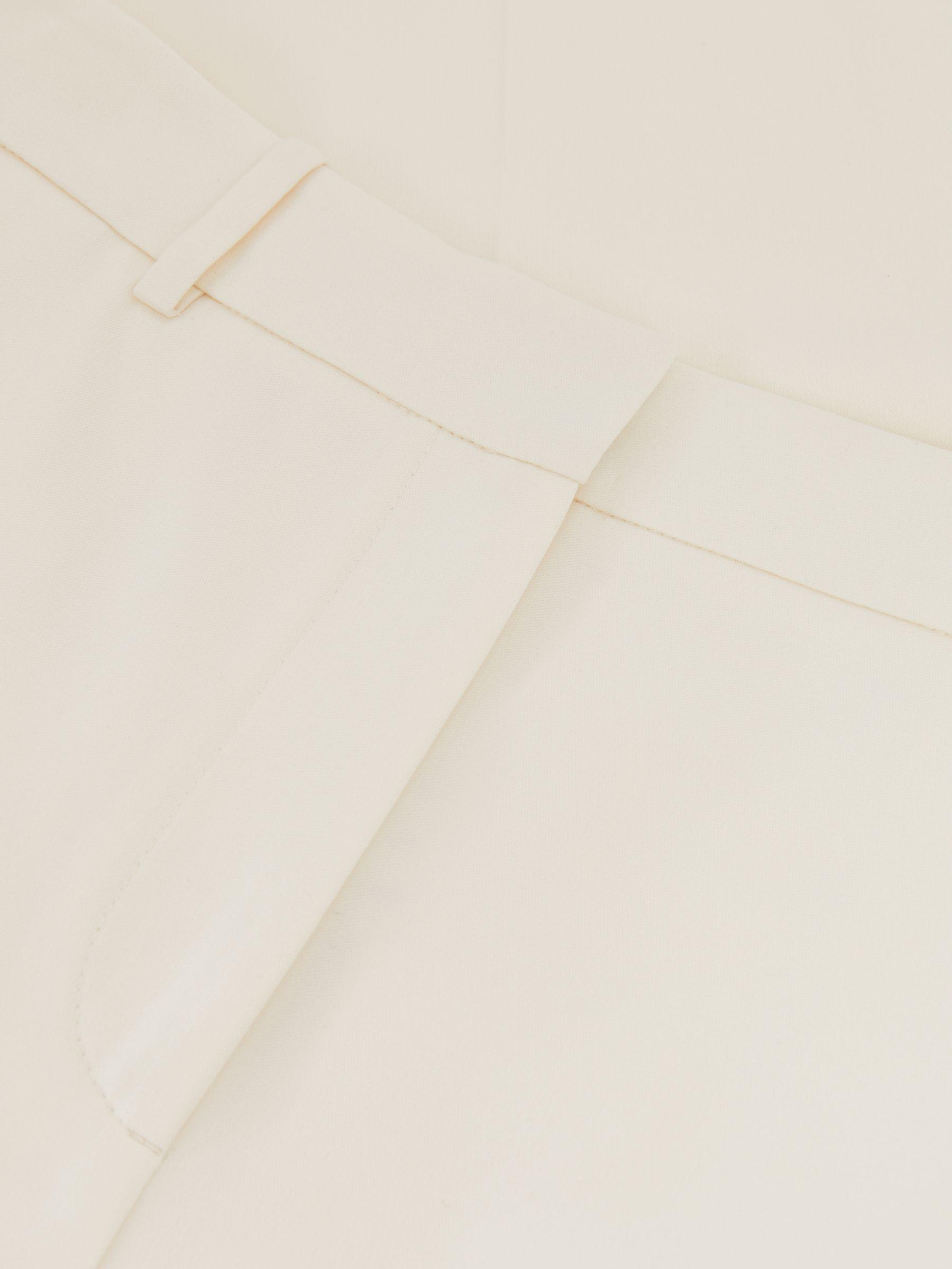 Wide-Leg Tailored Trousers in Cream Product Image