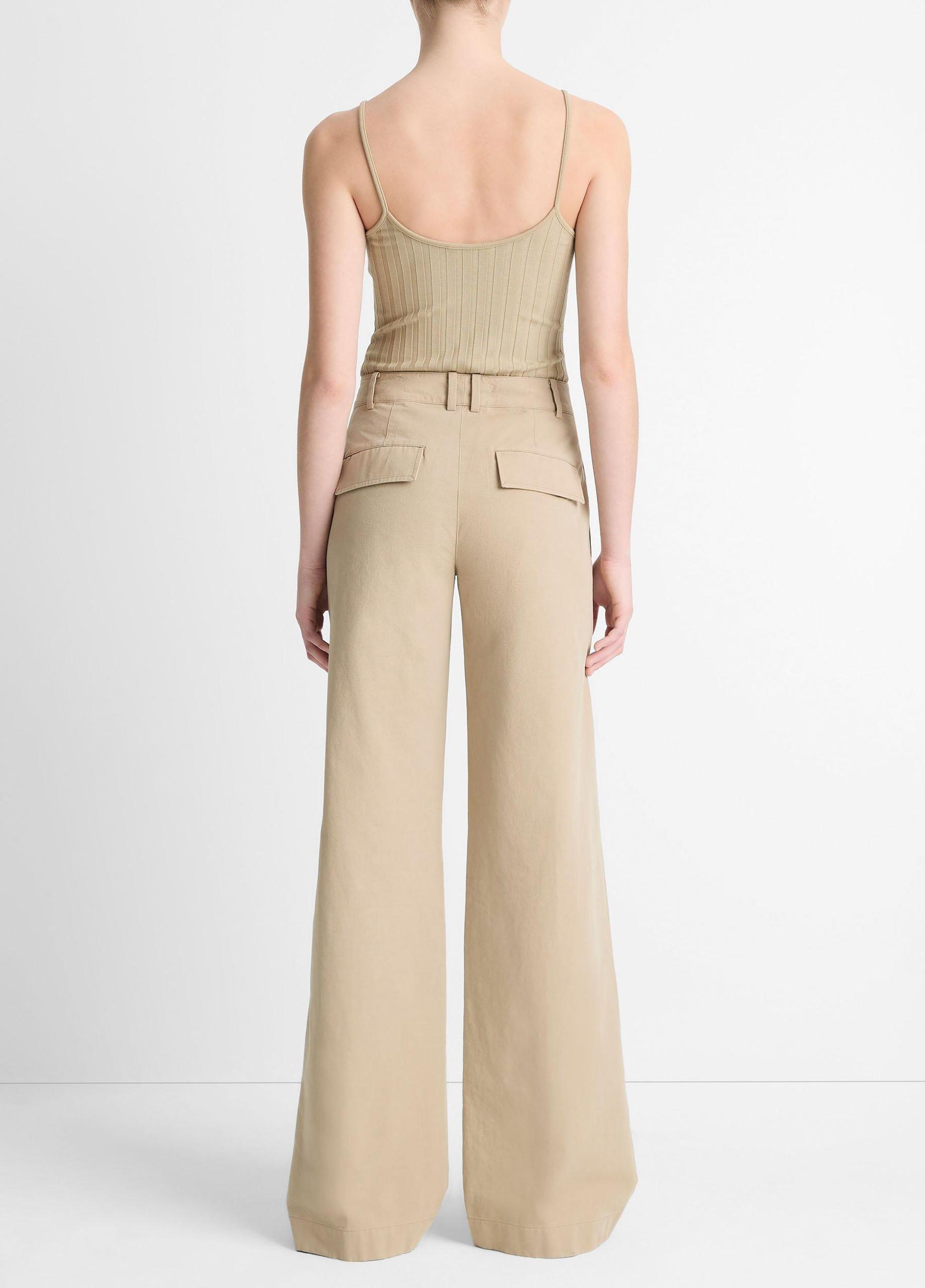 Cotton Low-Rise Wide-Leg Pant Product Image