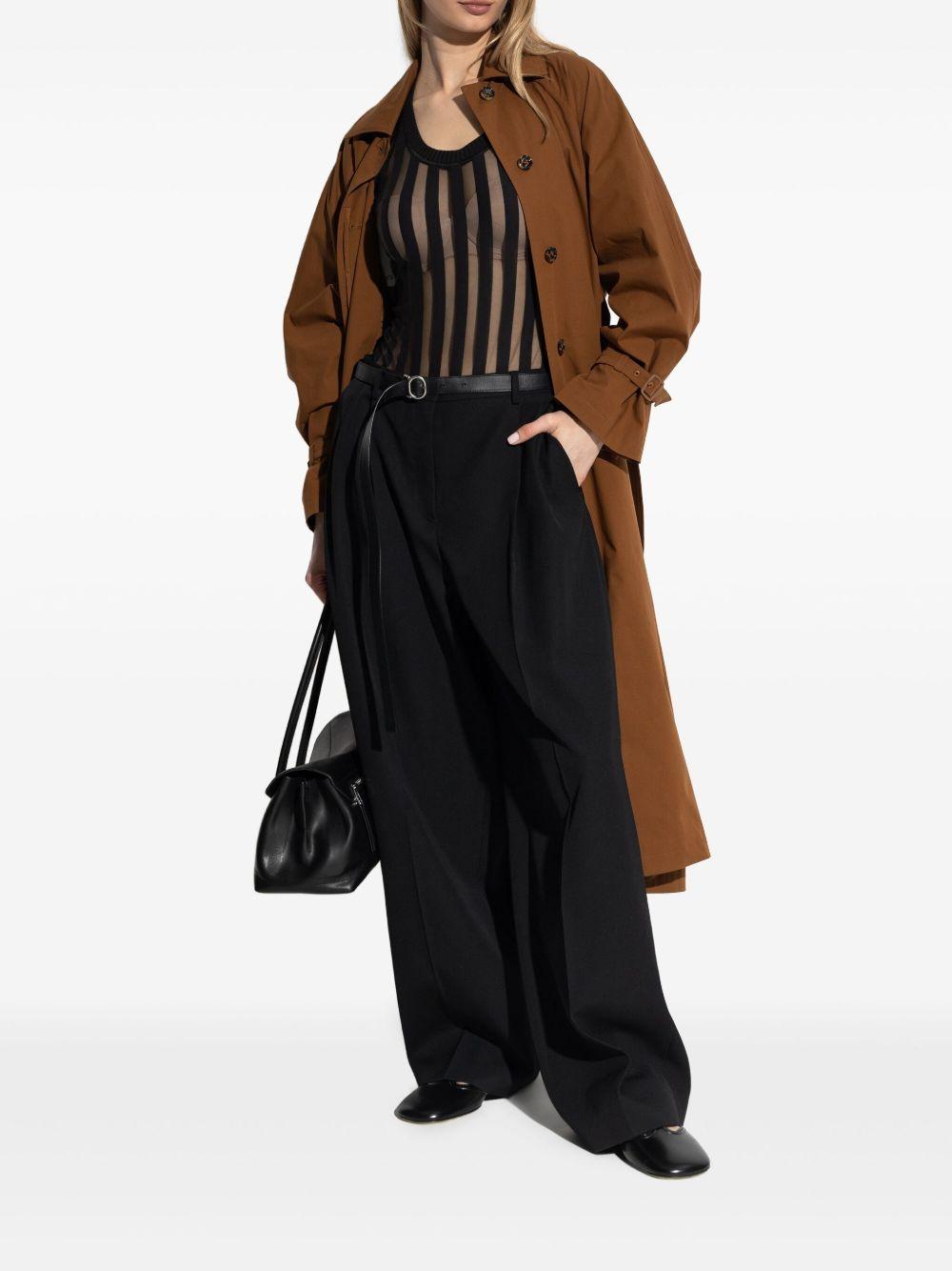 Edam sheer striped bodysuit Product Image